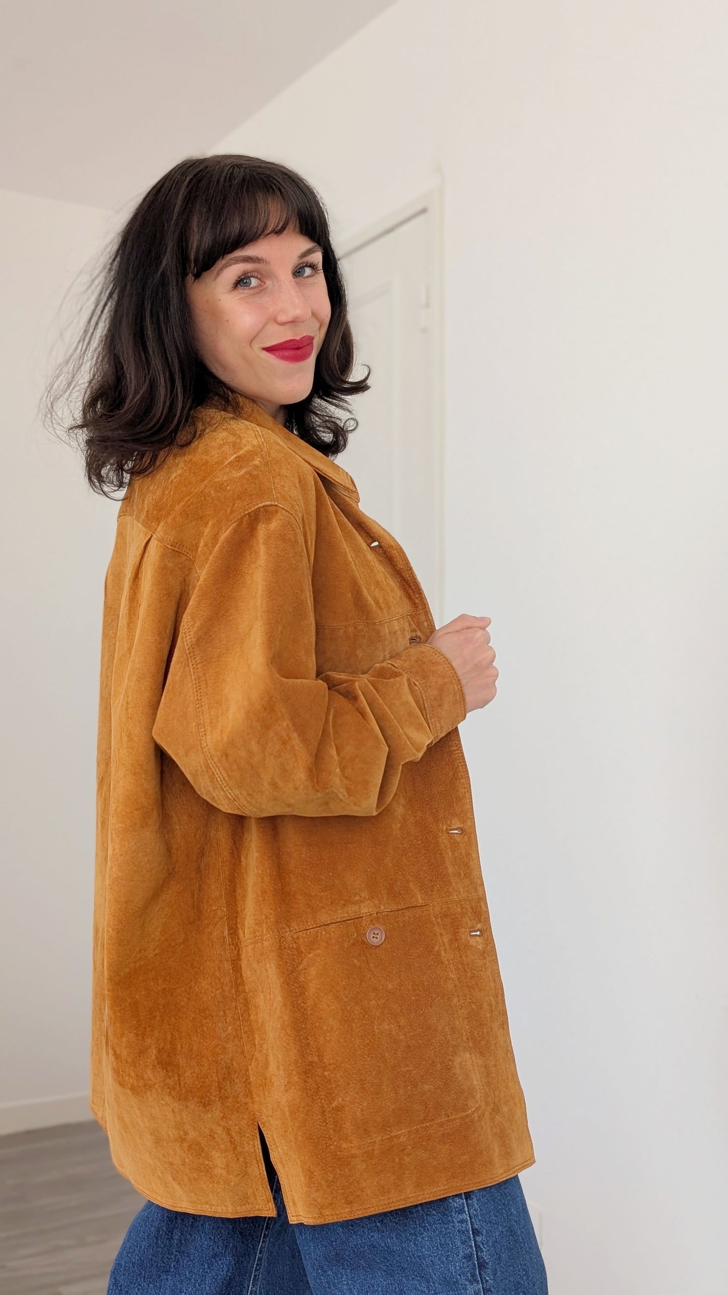 Veste/chemise daim T 42