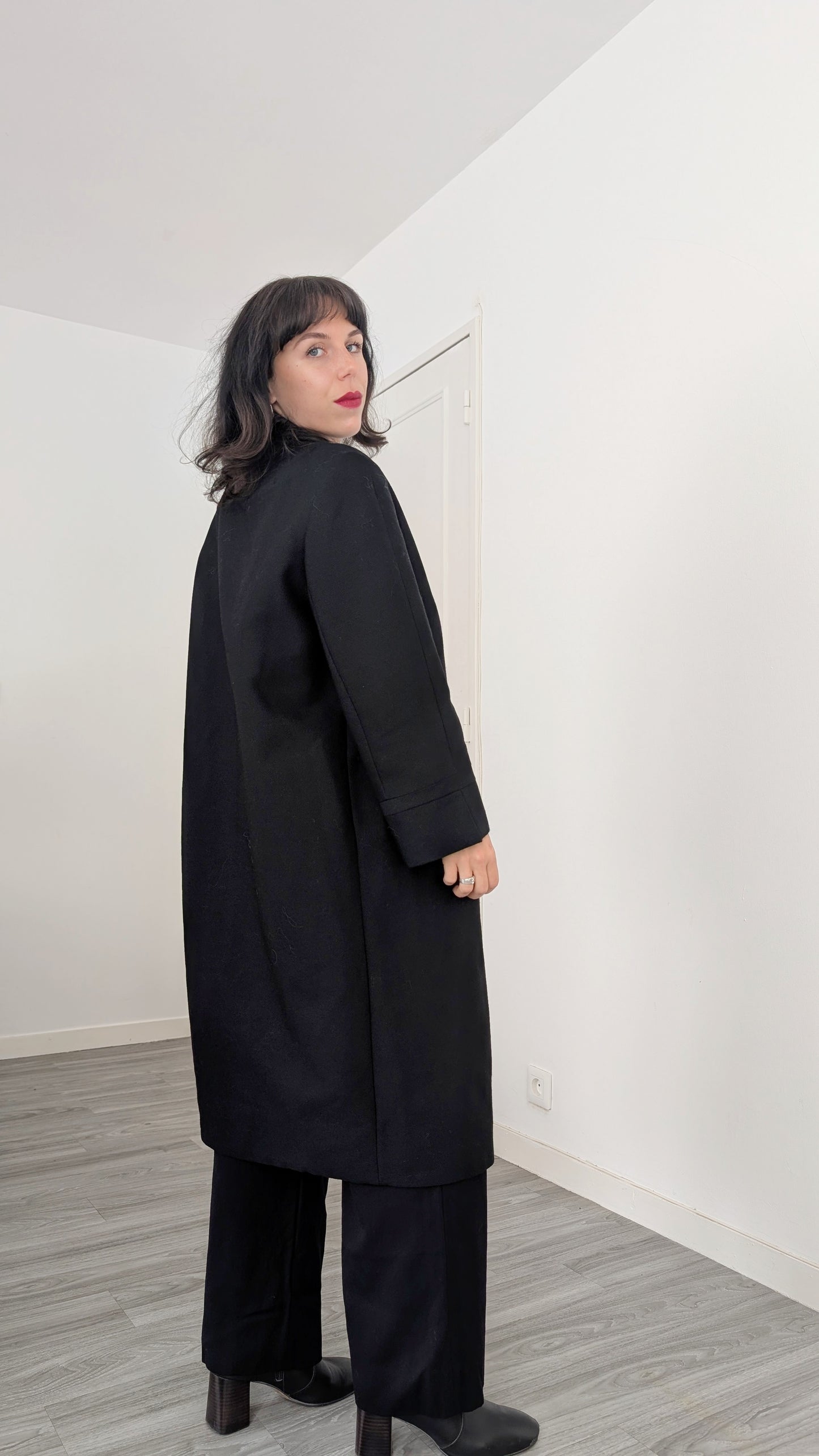 Rare manteau laine 60s T42