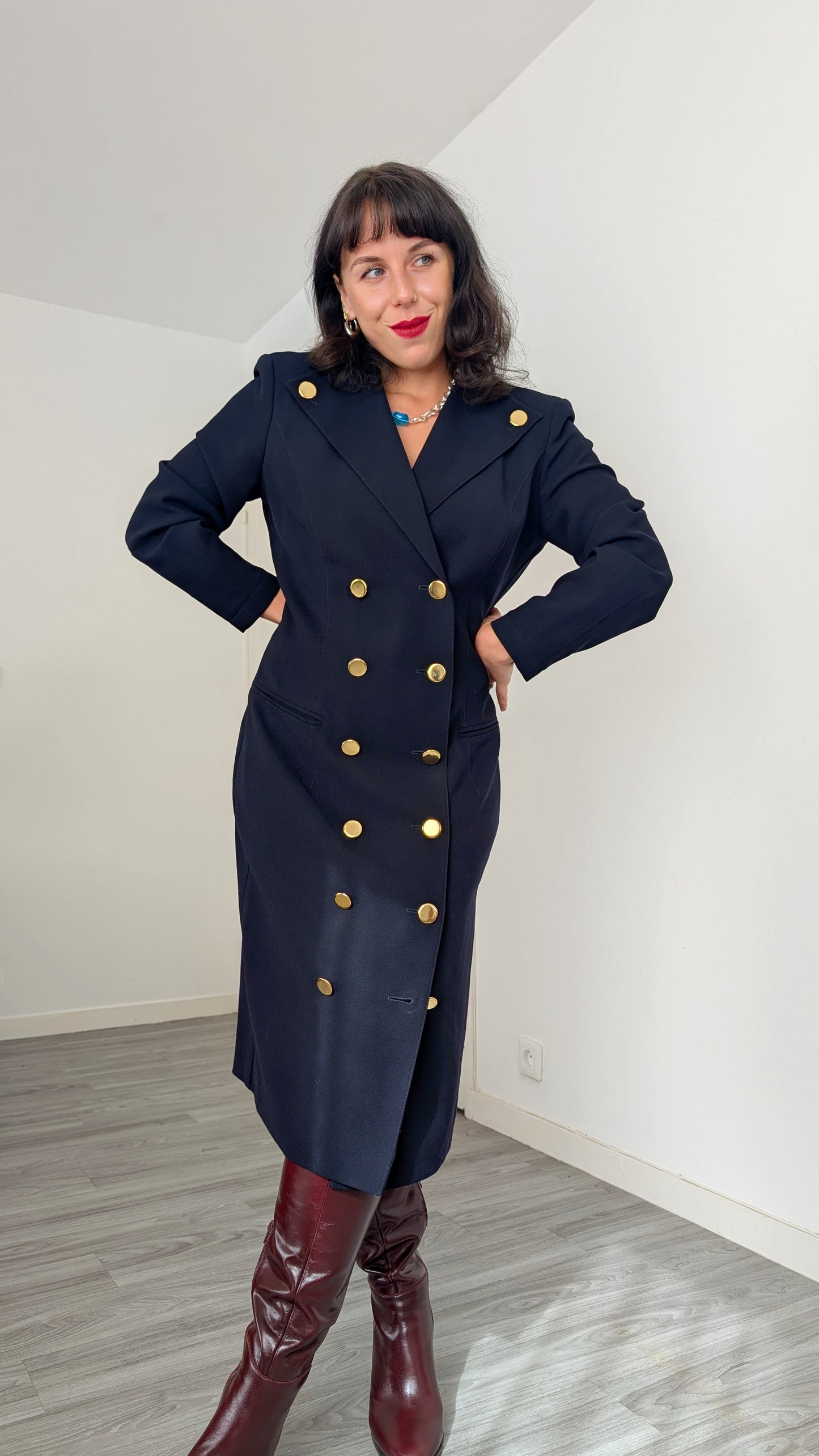 Robe/veste Louis Féraud laine T38