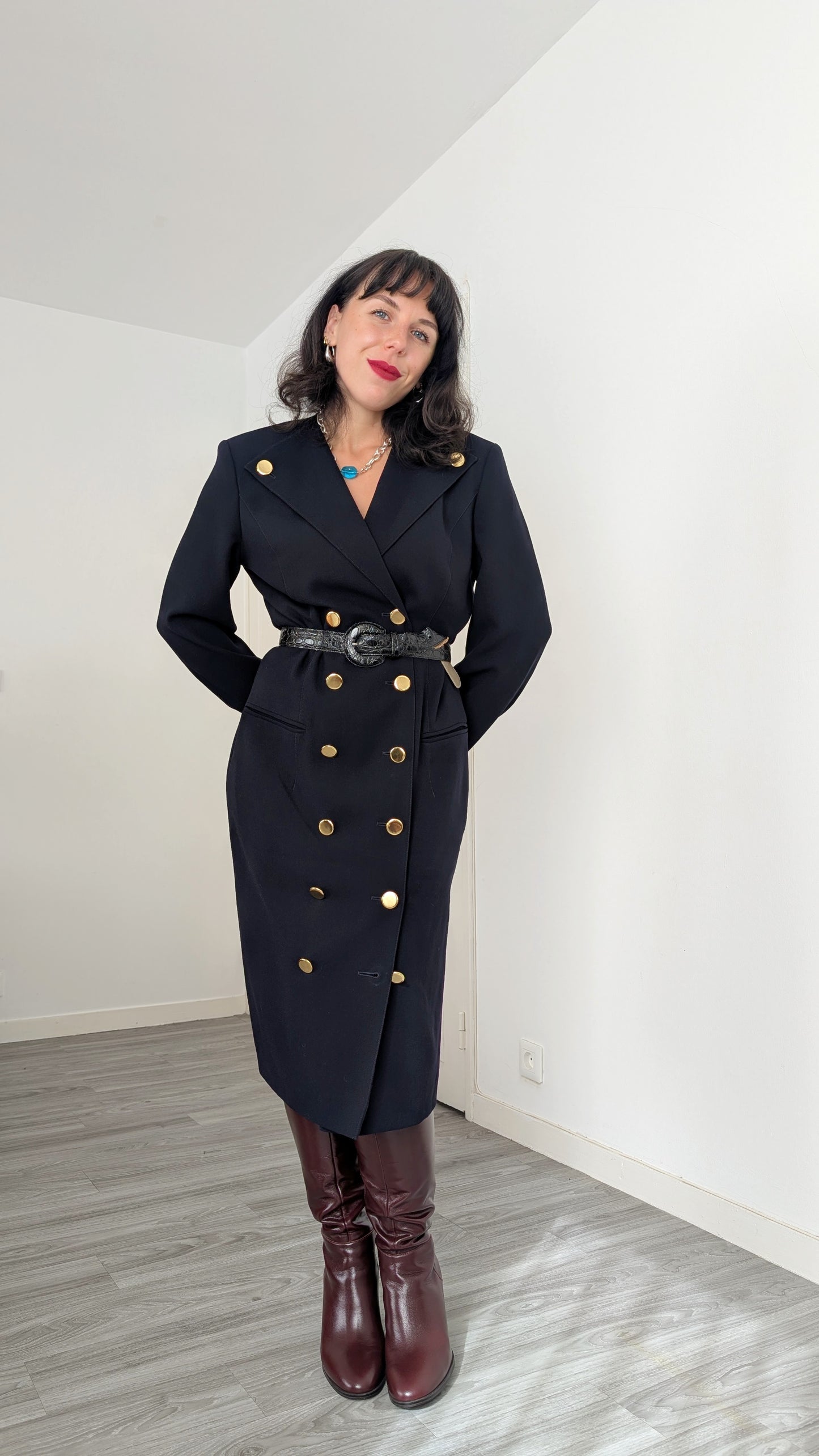 Robe/veste Louis Féraud laine T38
