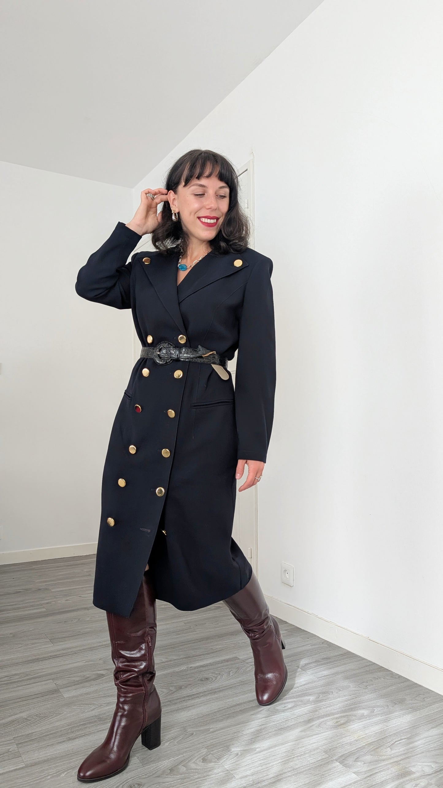 Robe/veste Louis Féraud laine T38