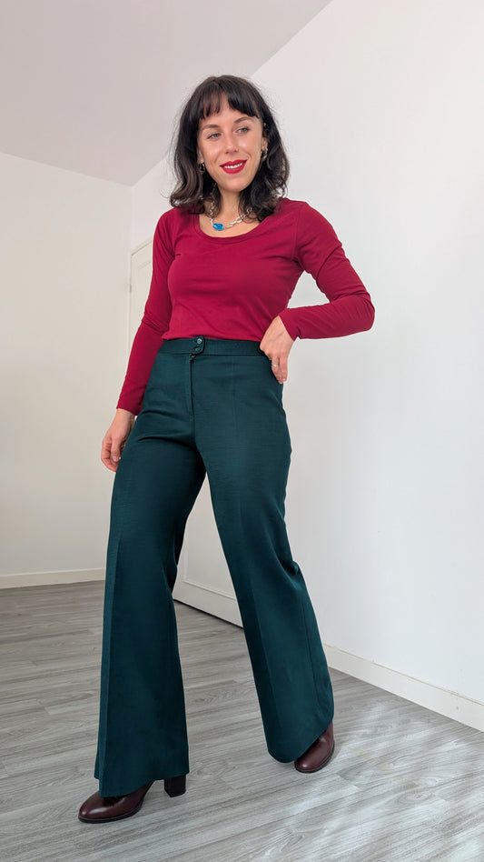 Pantalon 70s laine fine T36