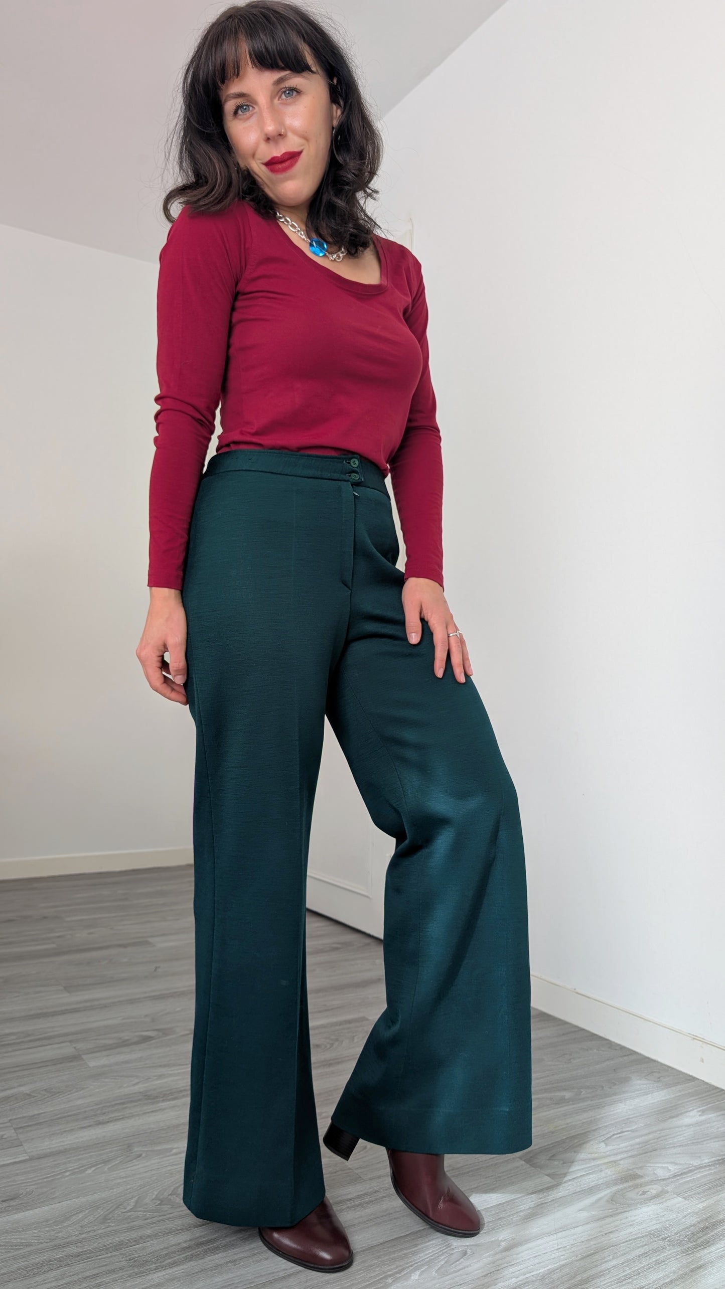 Pantalon 70s laine fine T36
