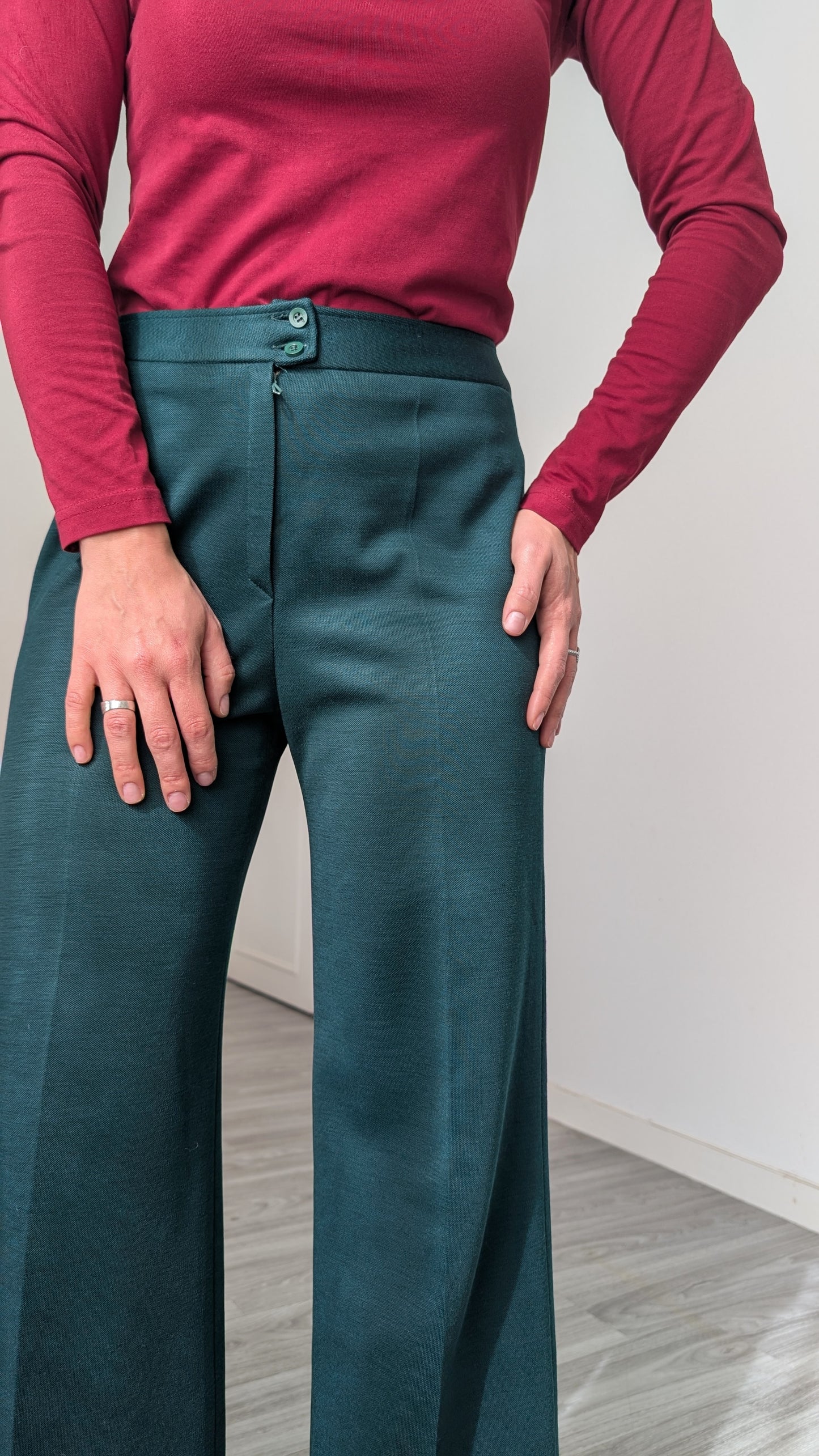 Pantalon 70s laine fine T36