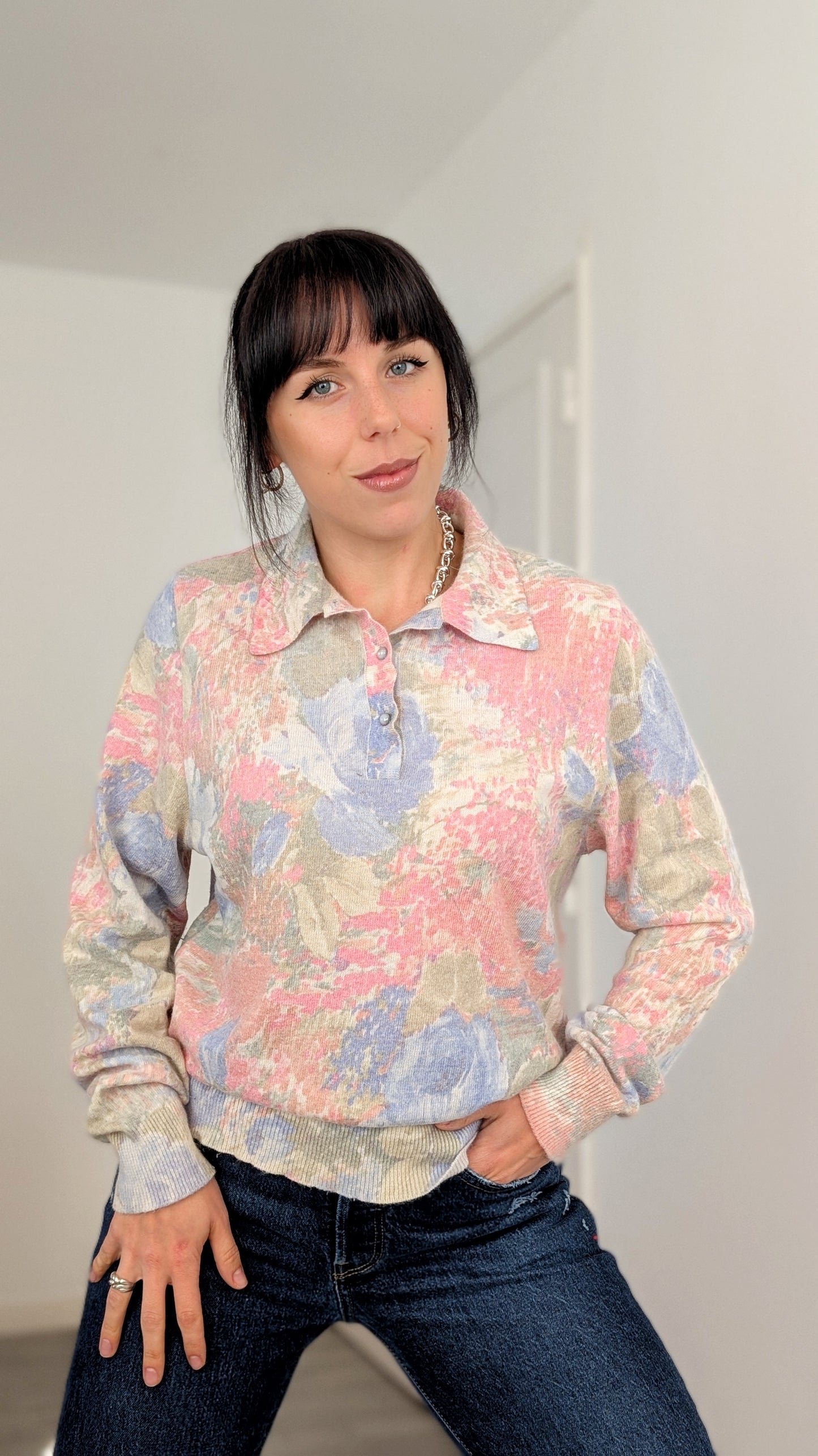 Pull polo laine et angora T40-42