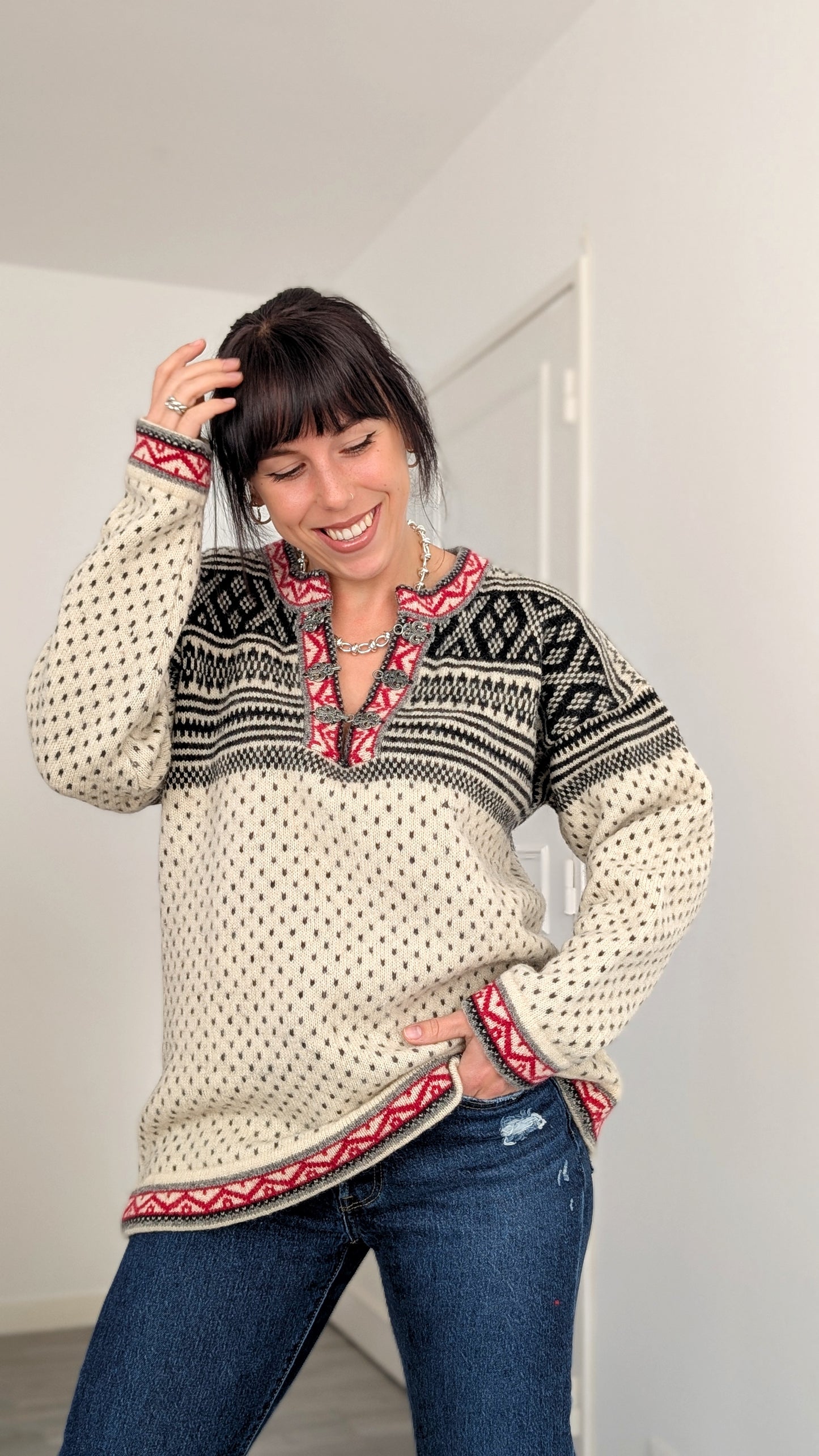 Pull norvégien pure laine T40-42