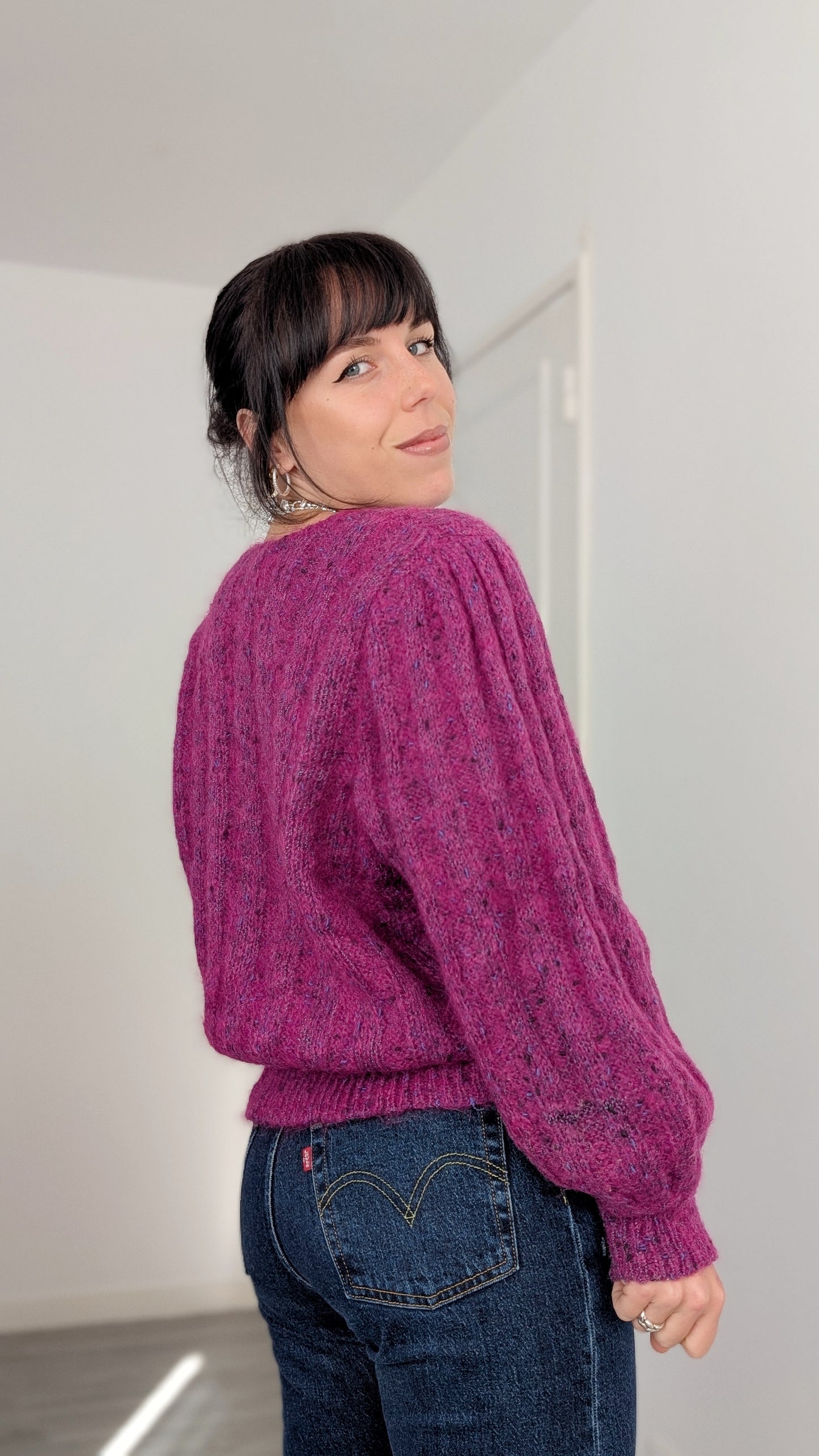 Cardigan laine et mohair T40-42