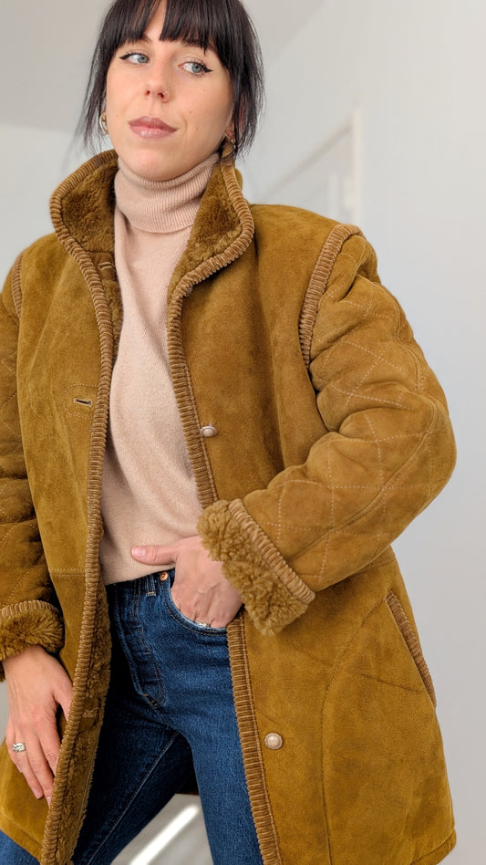 Blouson mouton retourné T38