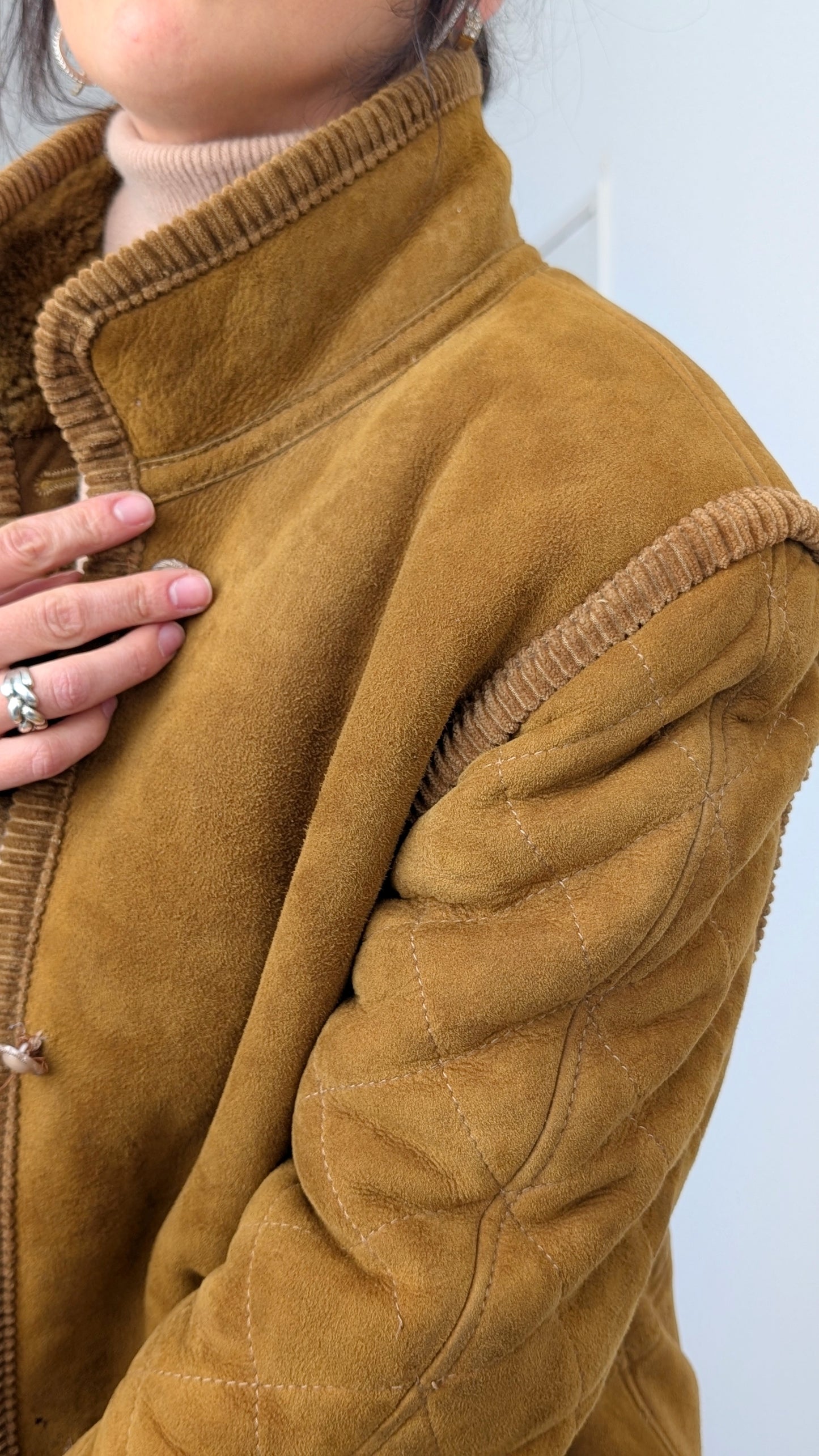 Blouson mouton retourné T38