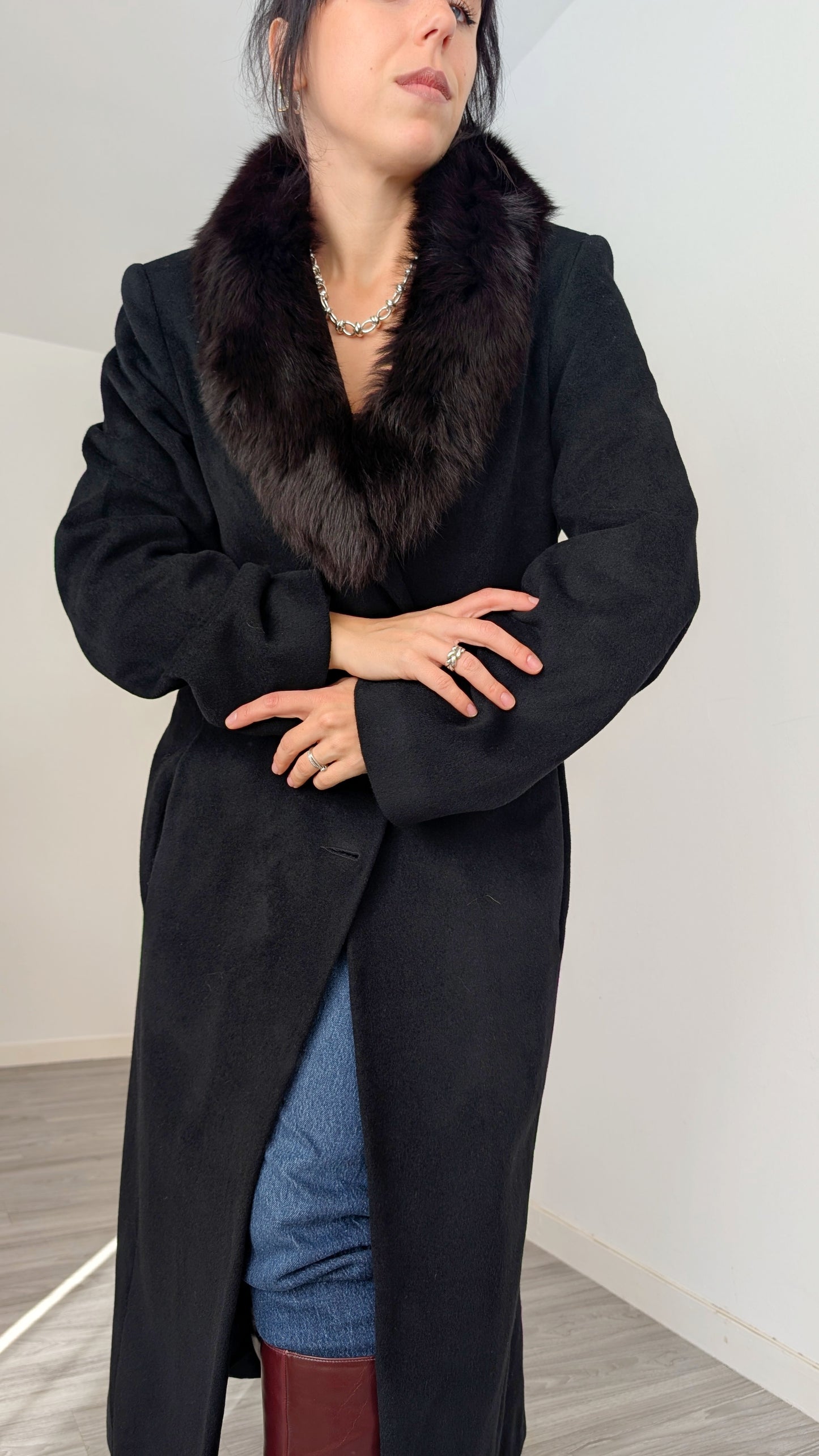 Manteau élégant laine T40