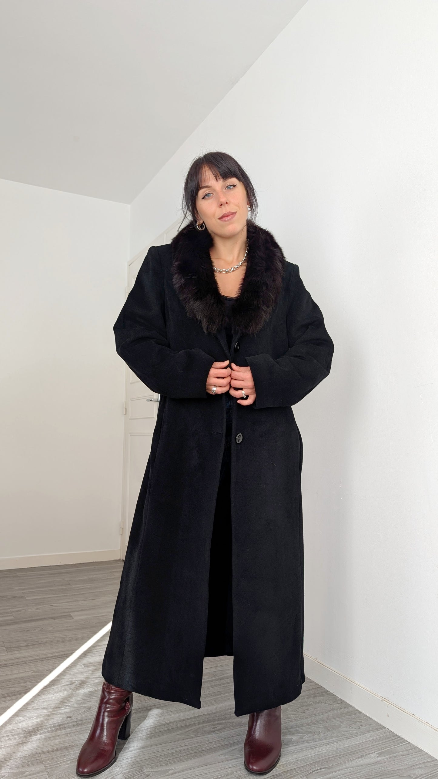 Manteau élégant laine T40