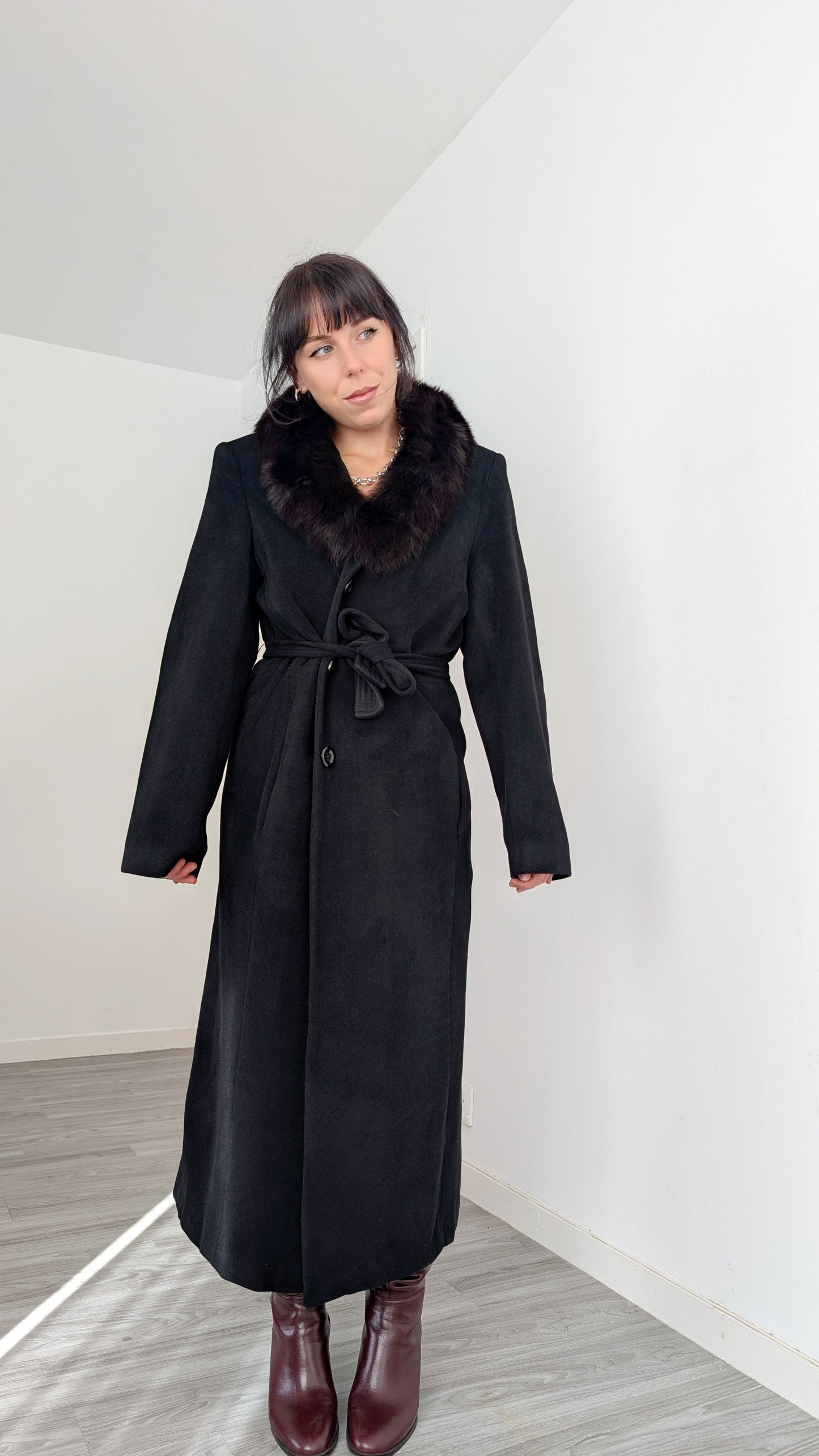 Manteau élégant laine T40