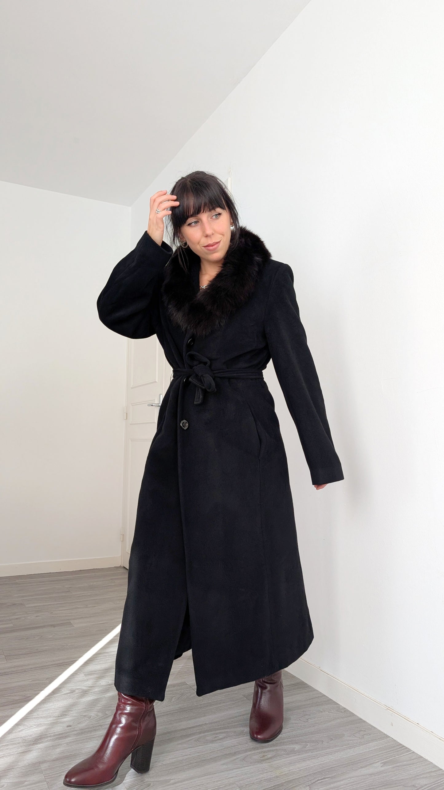 Manteau élégant laine T40