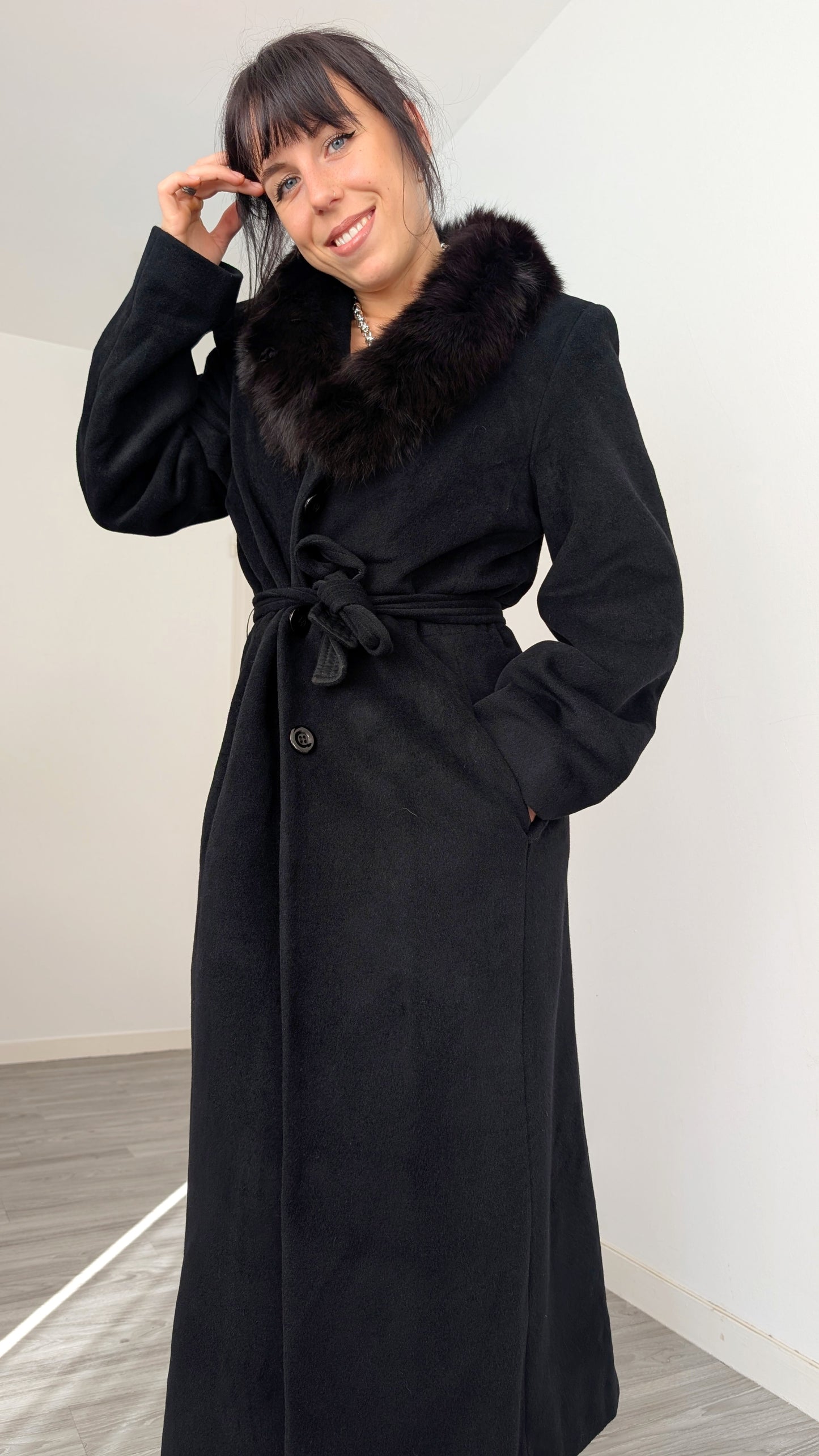 Manteau élégant laine T40