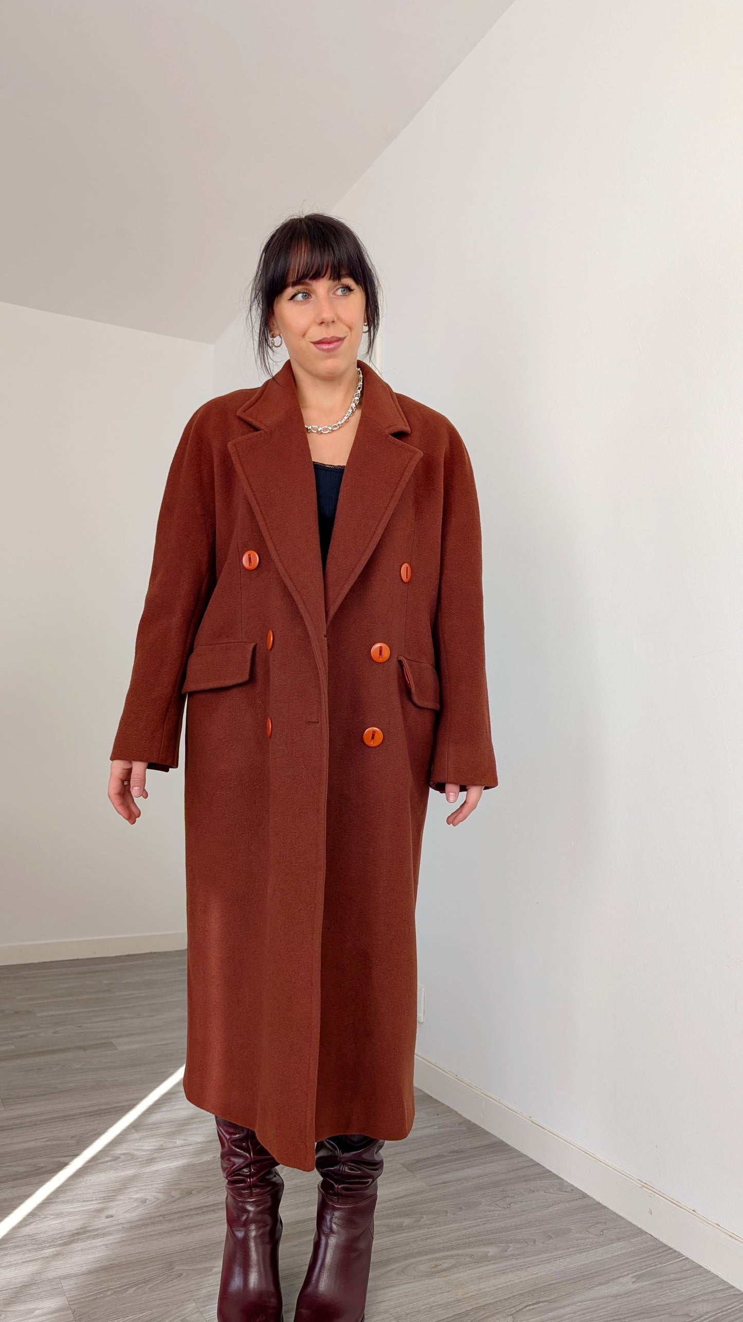 Manteau laine 80s T38-40