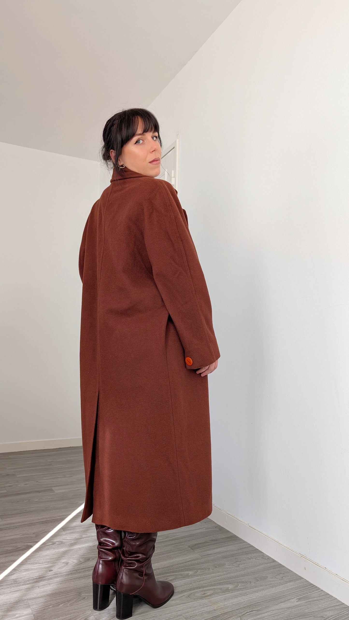 Manteau laine 80s T38-40