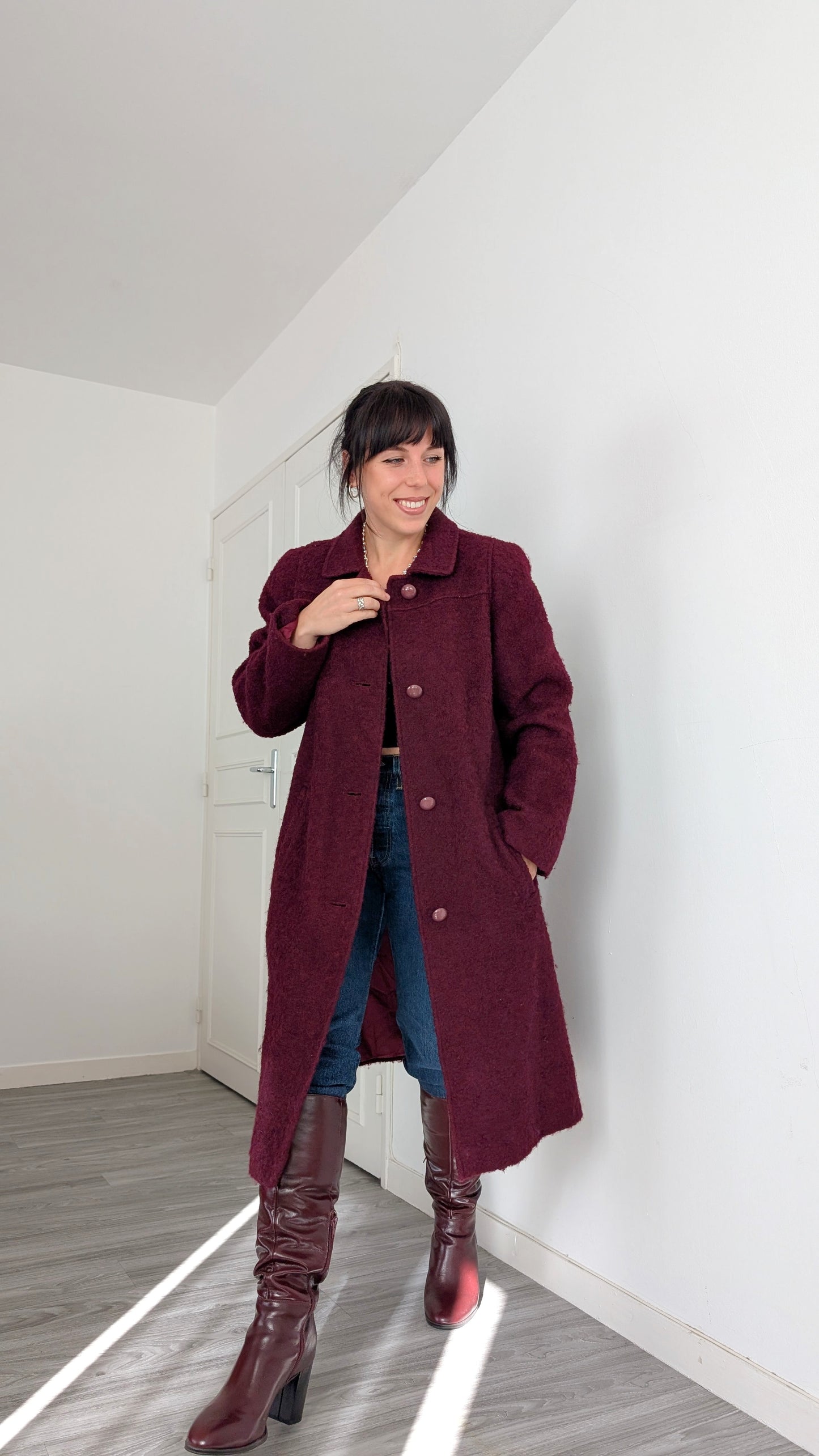 Manteau laine 70s T38