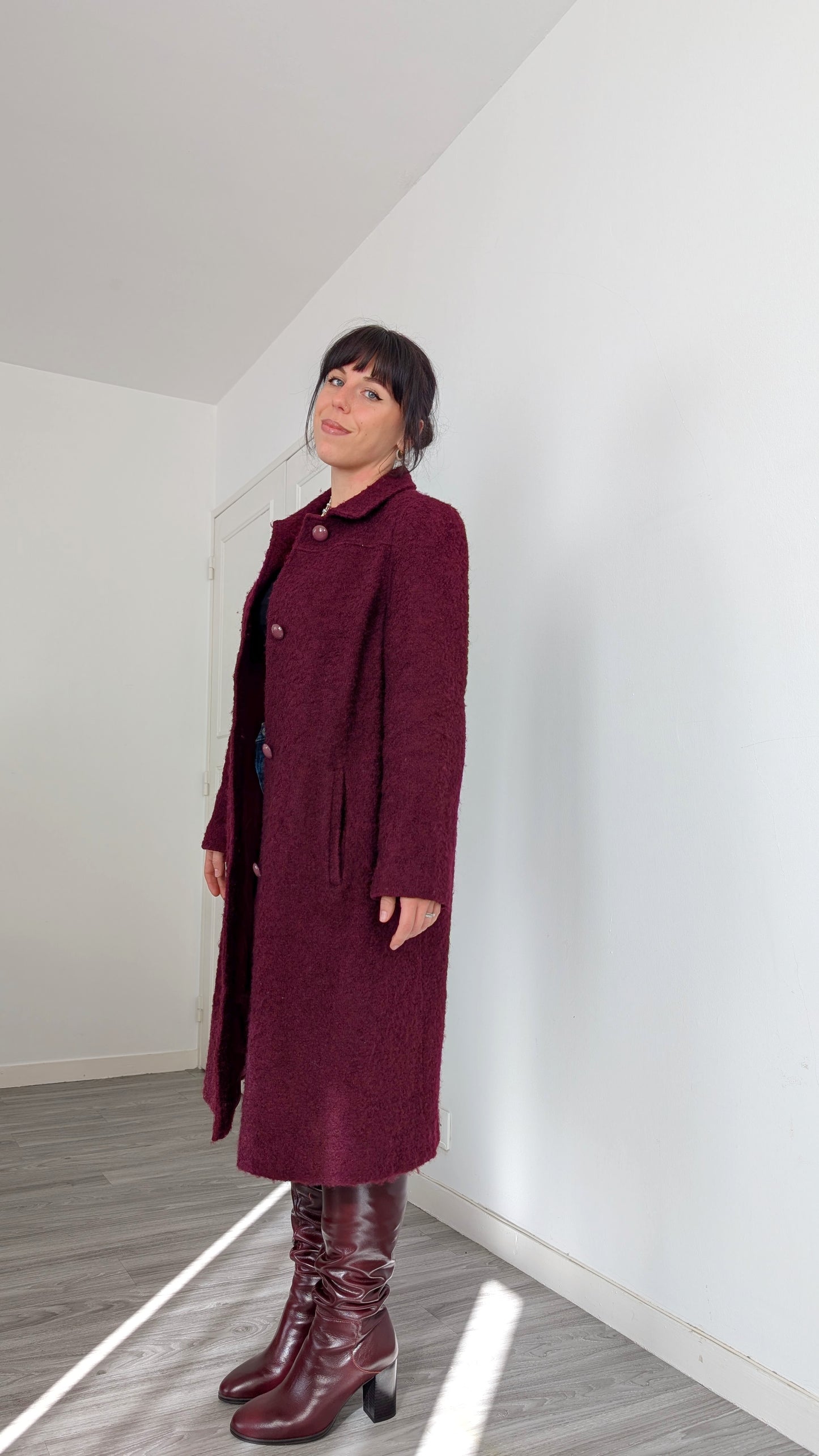 Manteau laine 70s T38