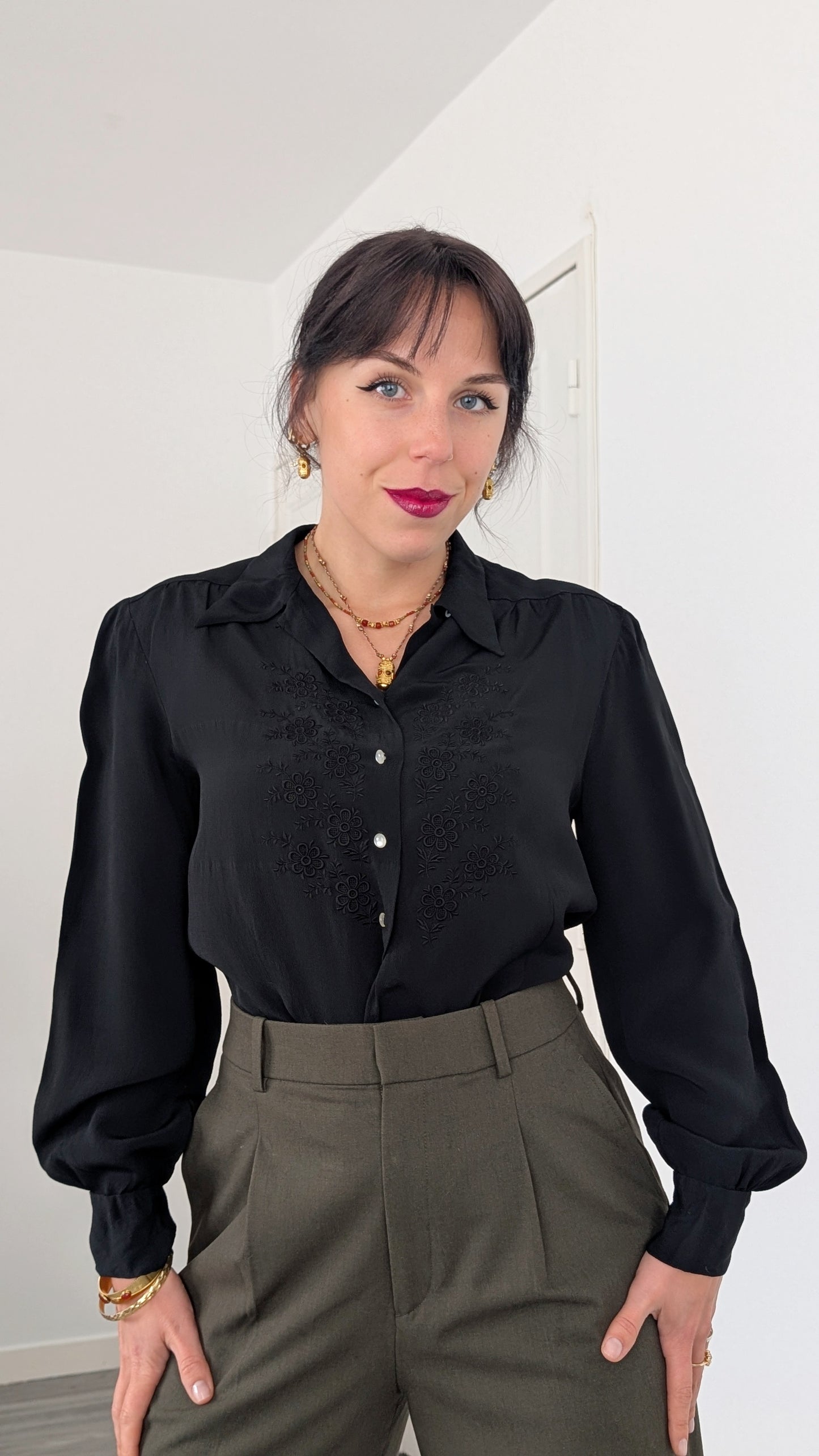 Blouse 50s viscose T36-38