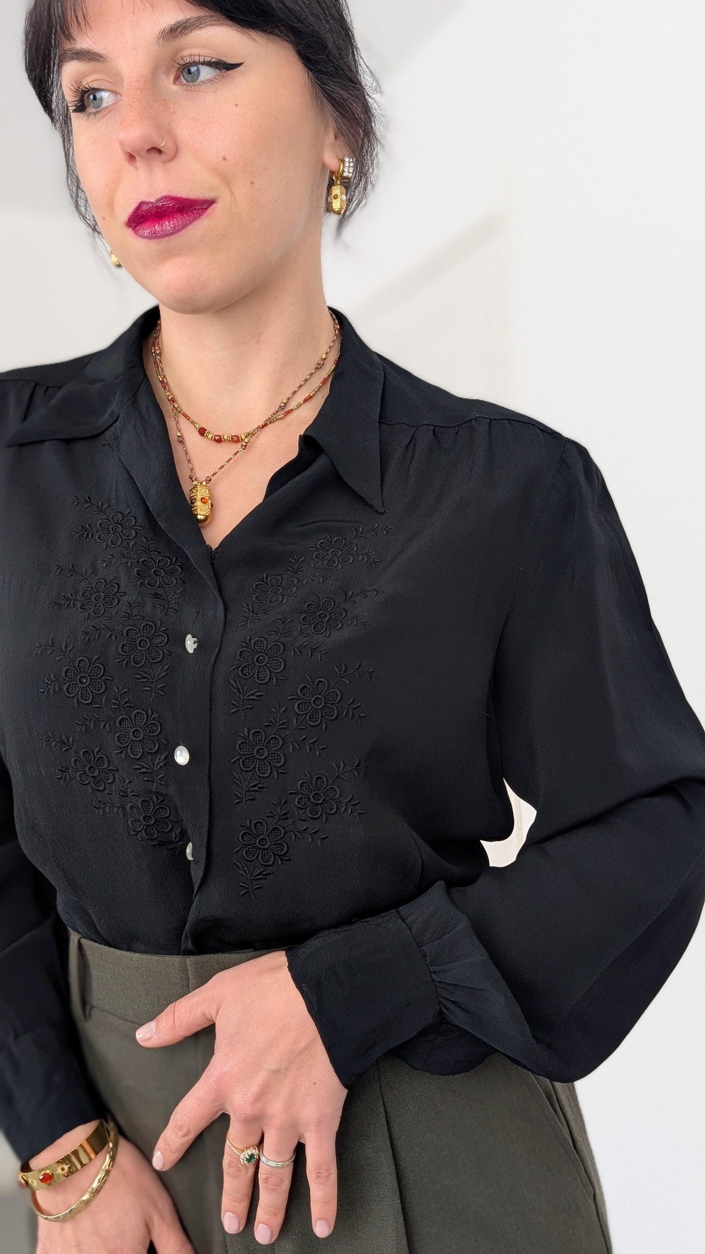 Blouse 50s viscose T36-38