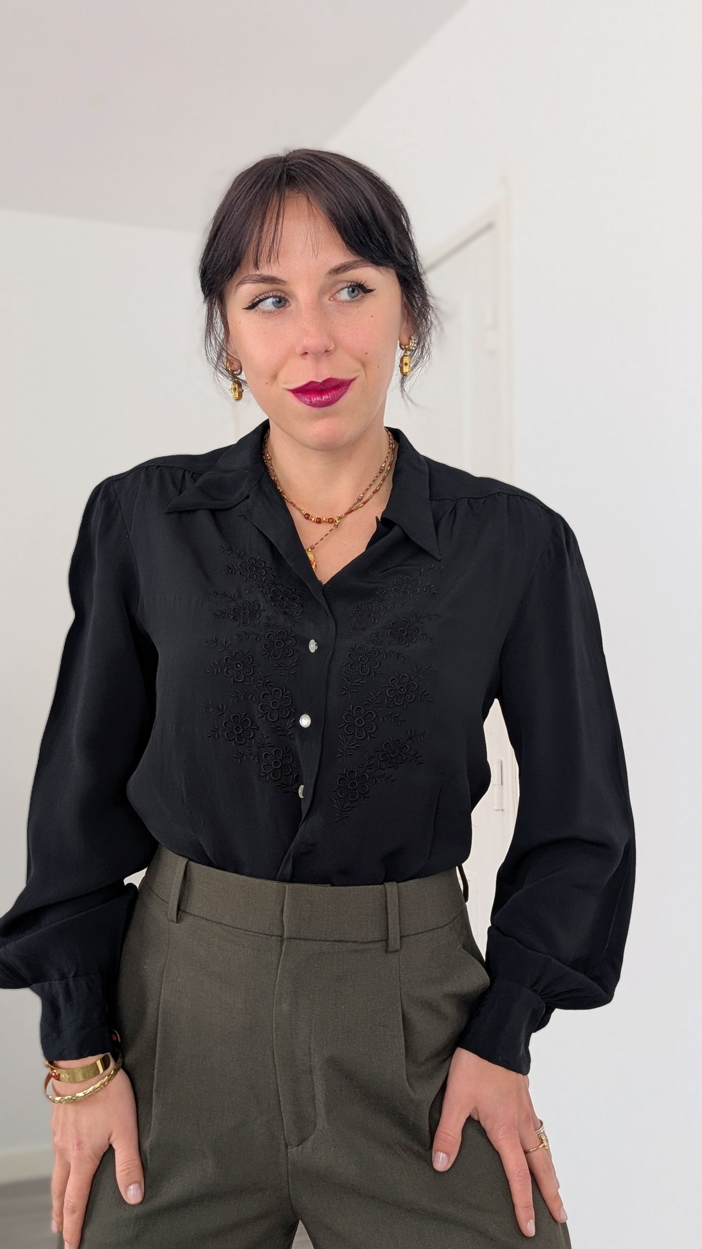 Blouse 50s viscose T36-38