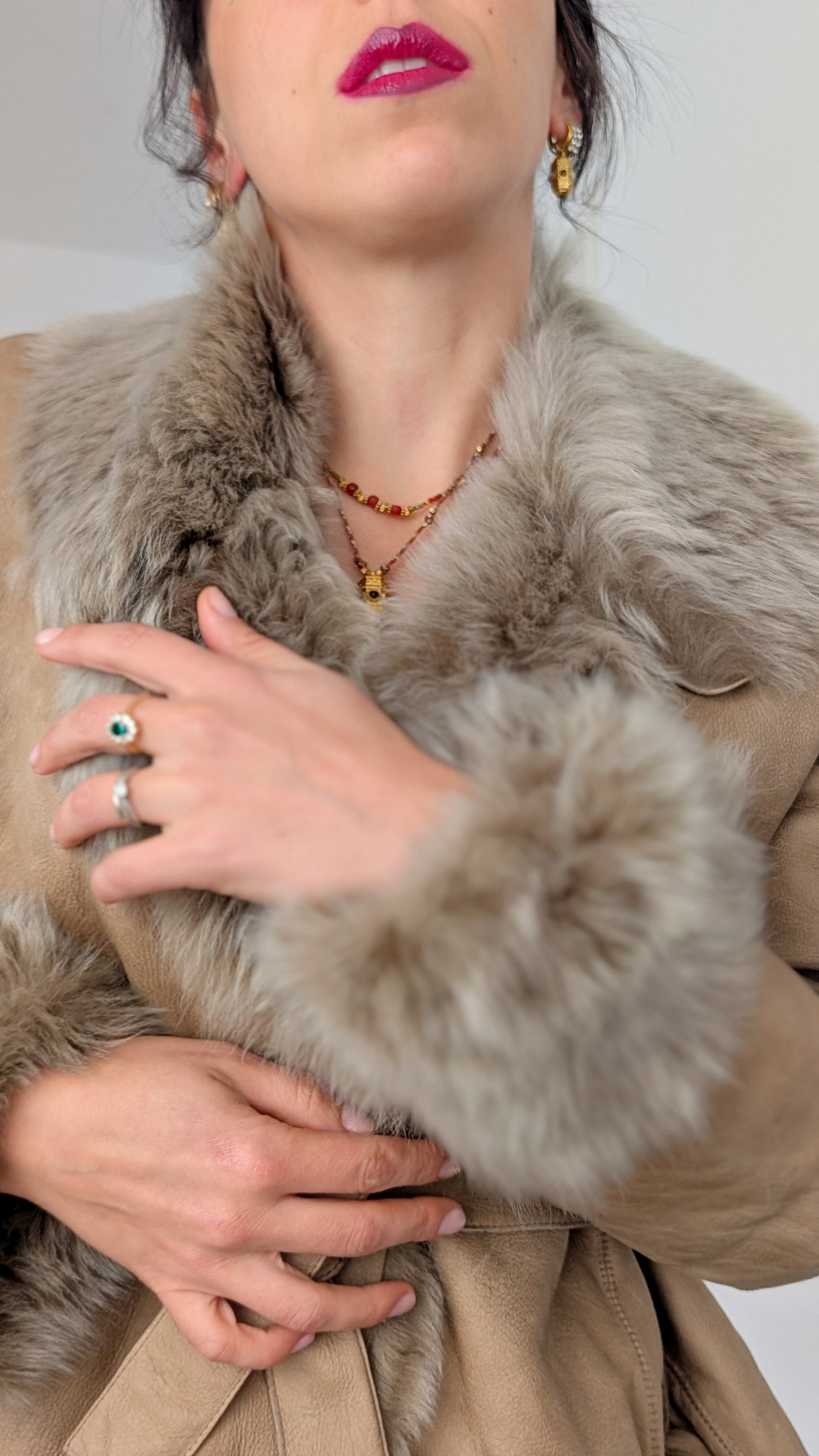 Manteau agneau retourné T40