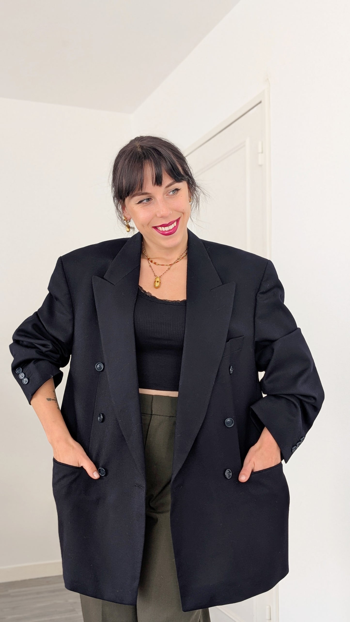 Blazer pure laine T42-44