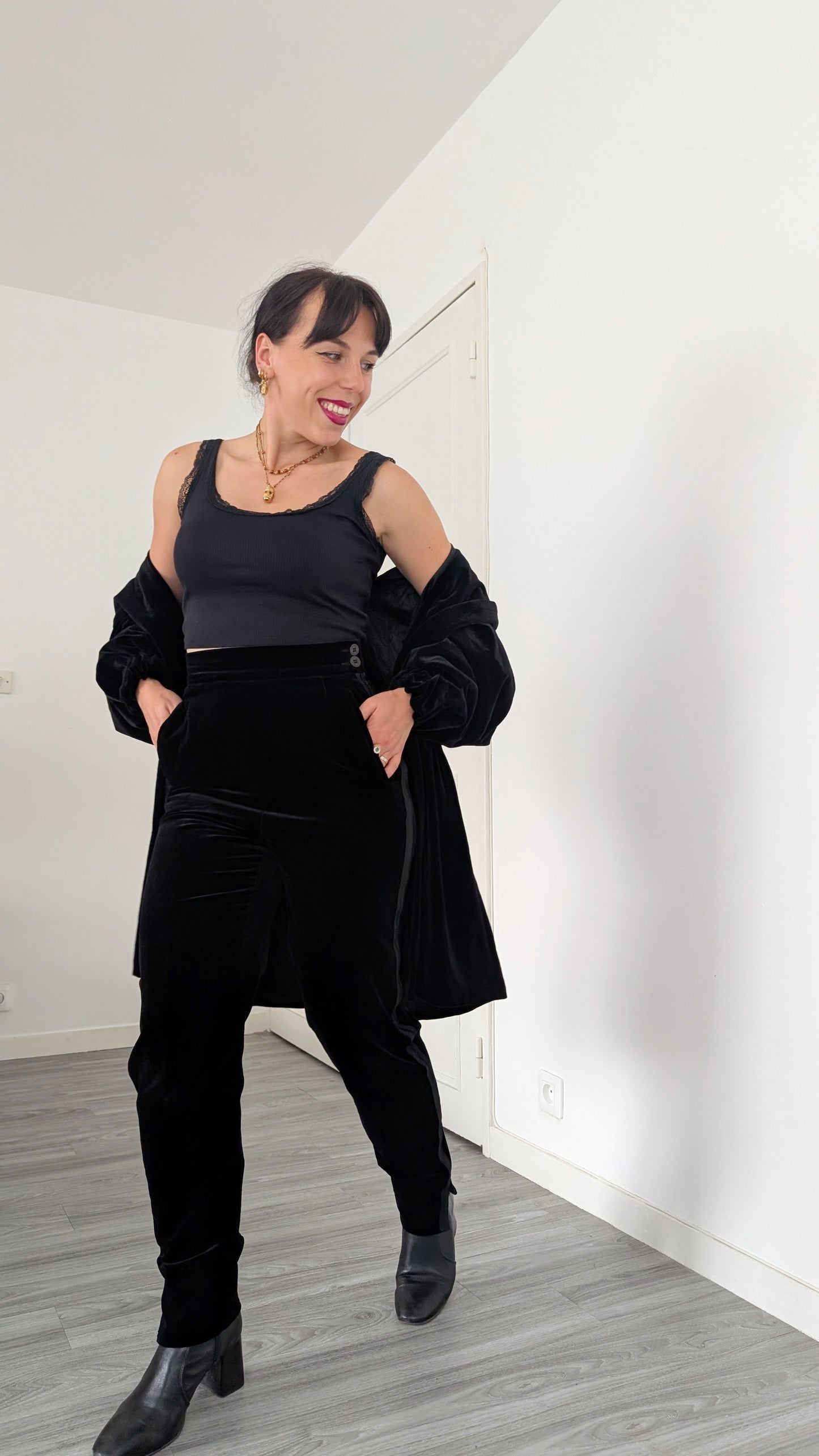 Ensemble Louis Féraud velours T36