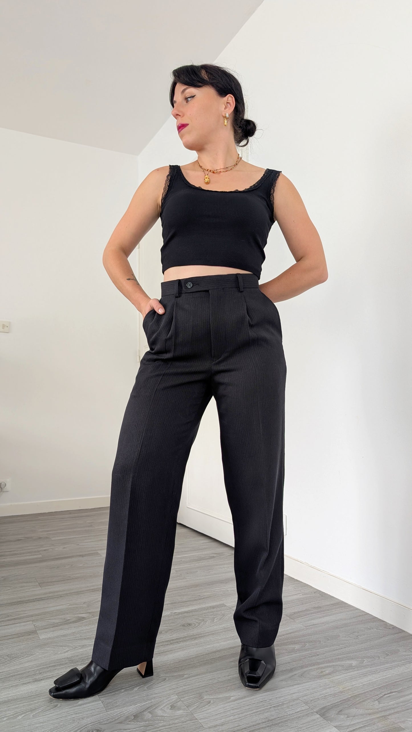 Pantalon à pinces T38