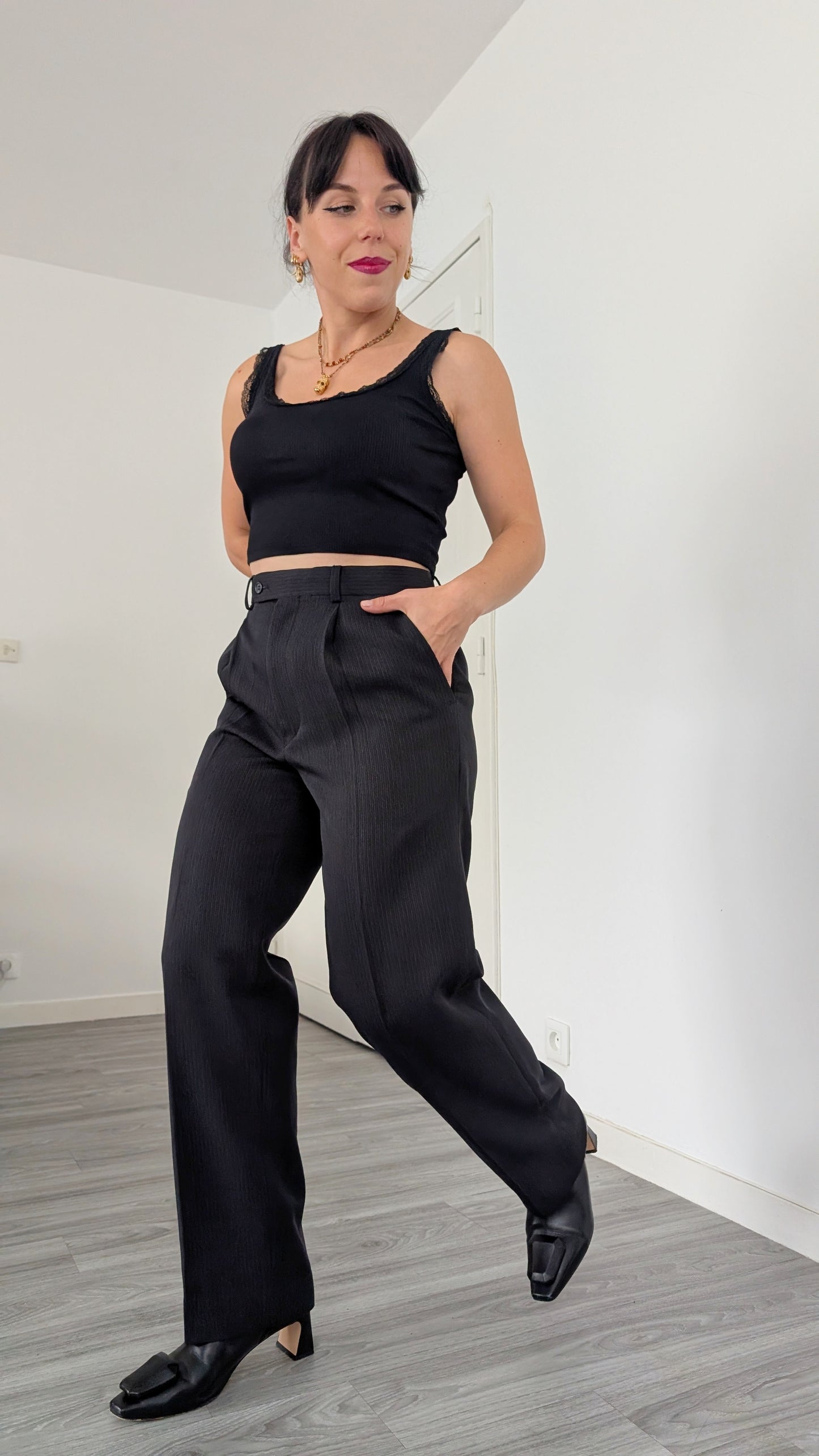 Pantalon à pinces T38