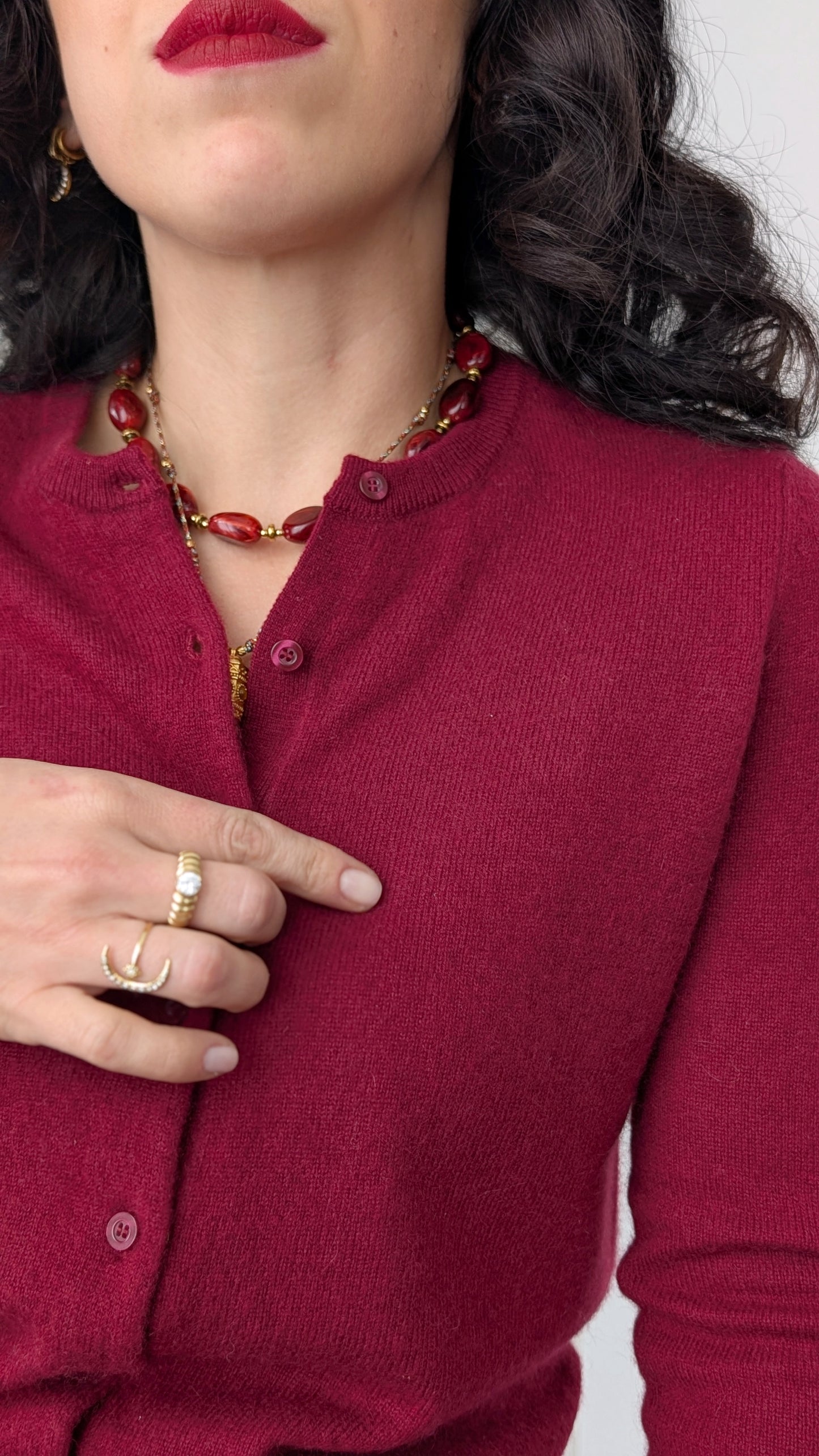 Cardigan cachemire T34