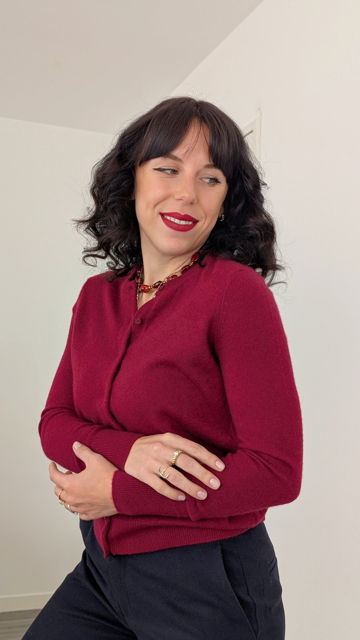 Cardigan cachemire T34