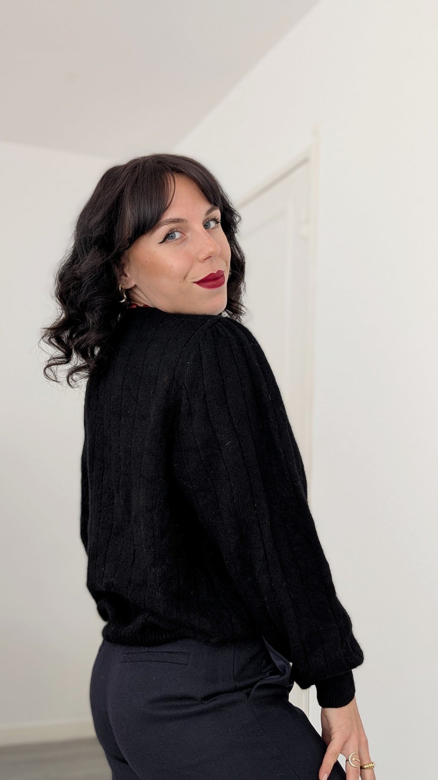 Cardigan laine et angora T40-42