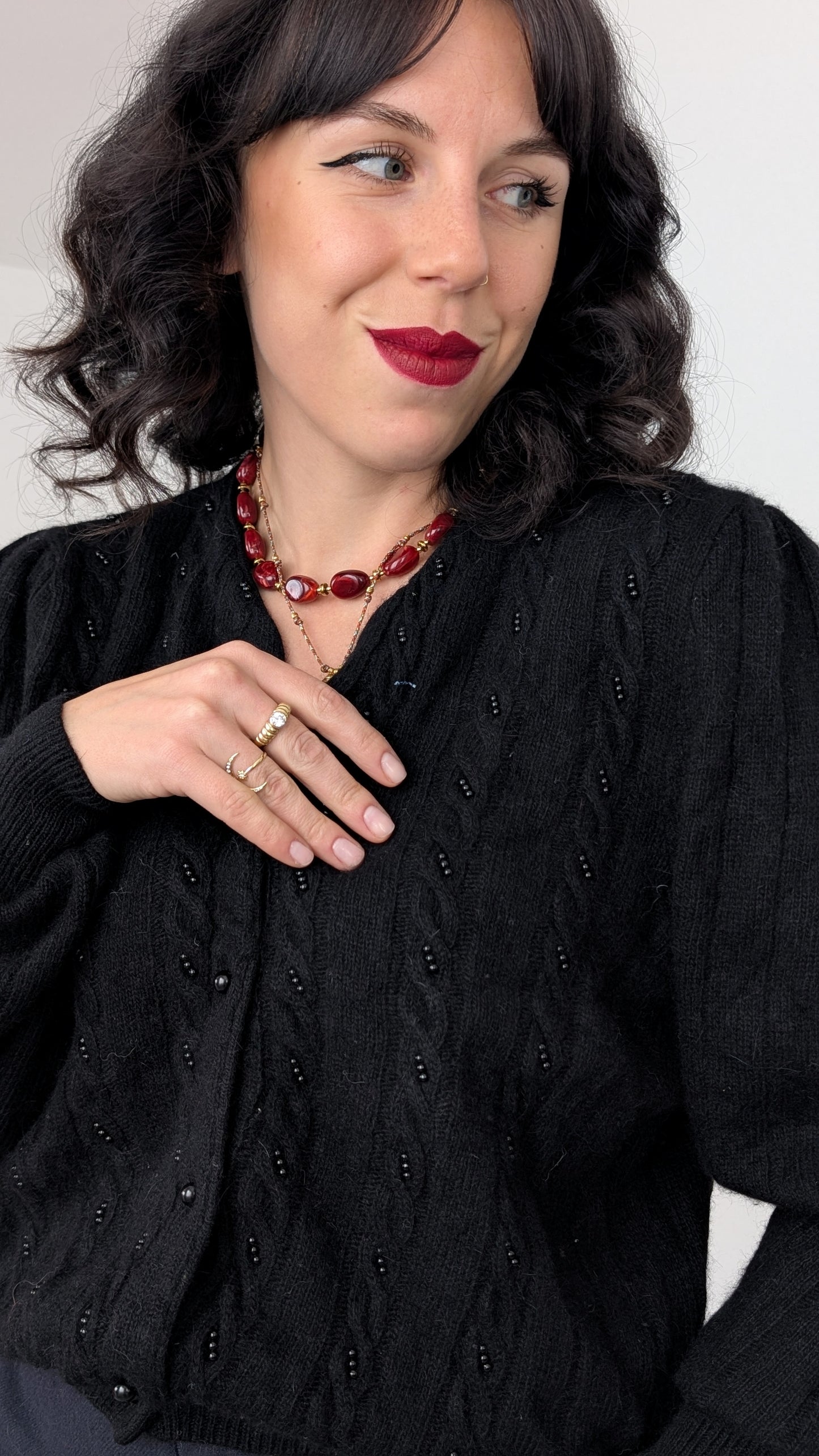 Cardigan laine et angora T40-42