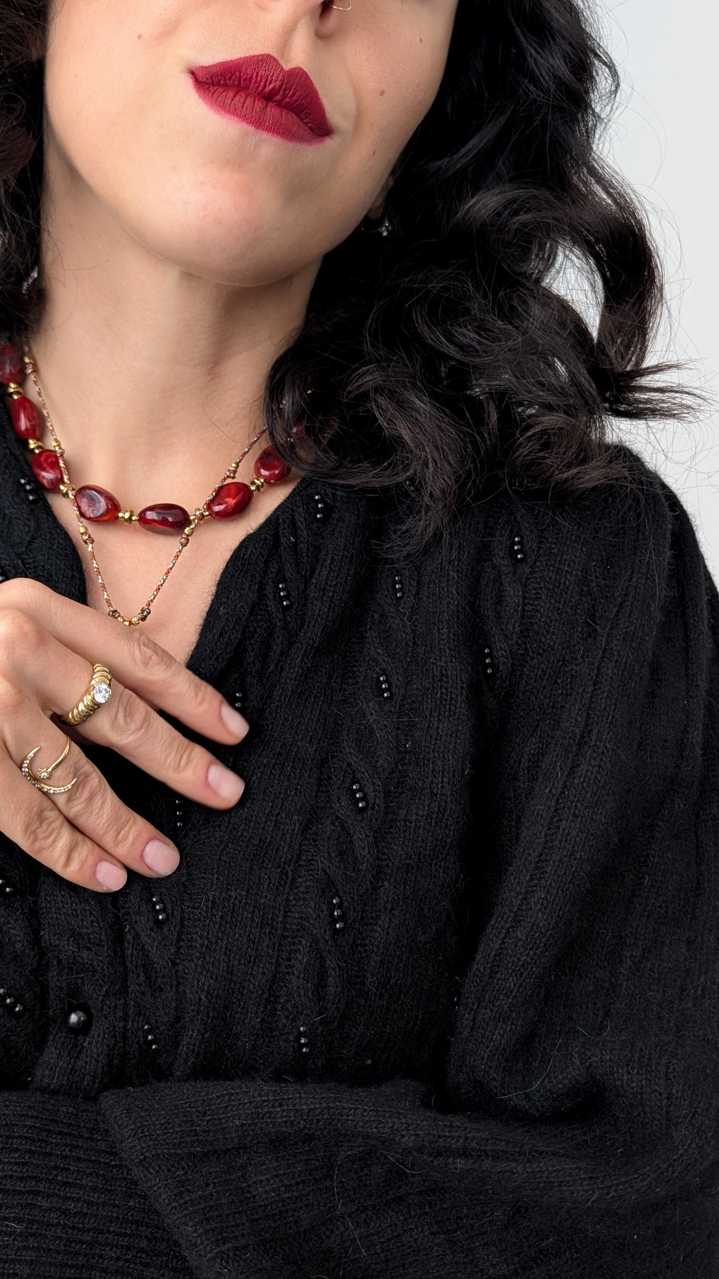 Cardigan laine et angora T40-42