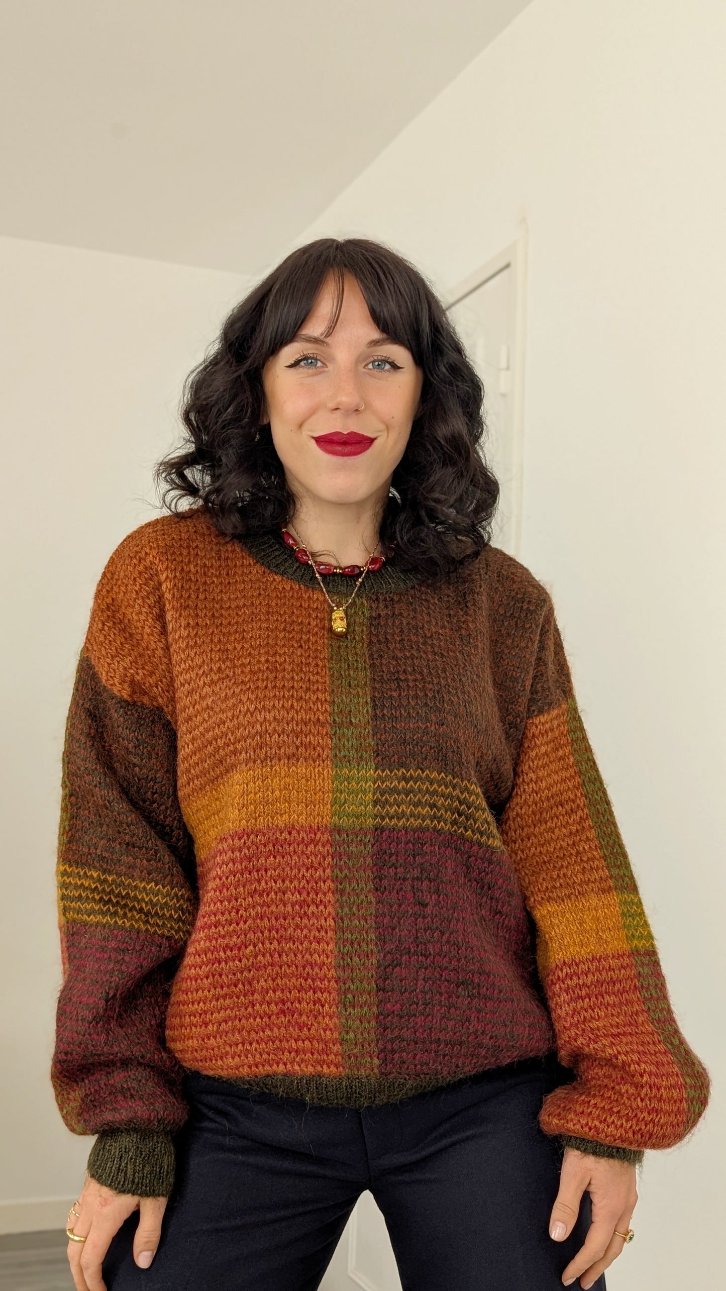 Pull en laine et mohair T42-44