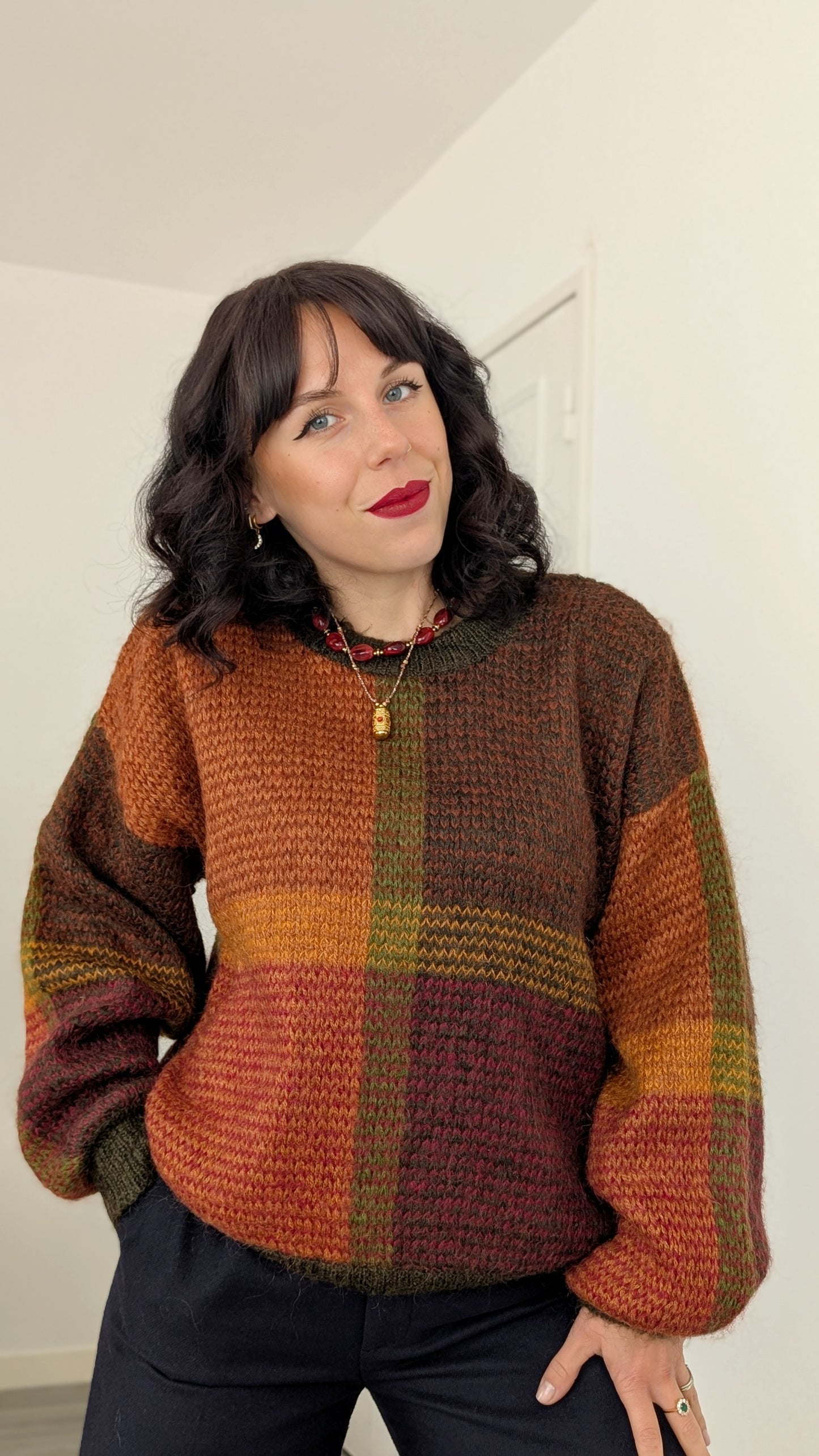 Pull en laine et mohair T42-44