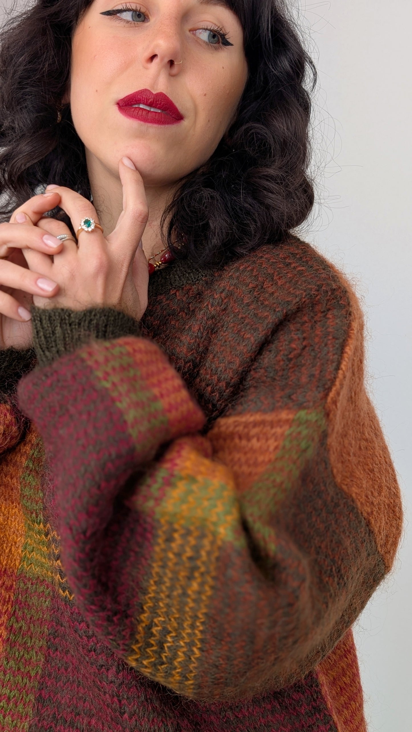 Pull en laine et mohair T42-44