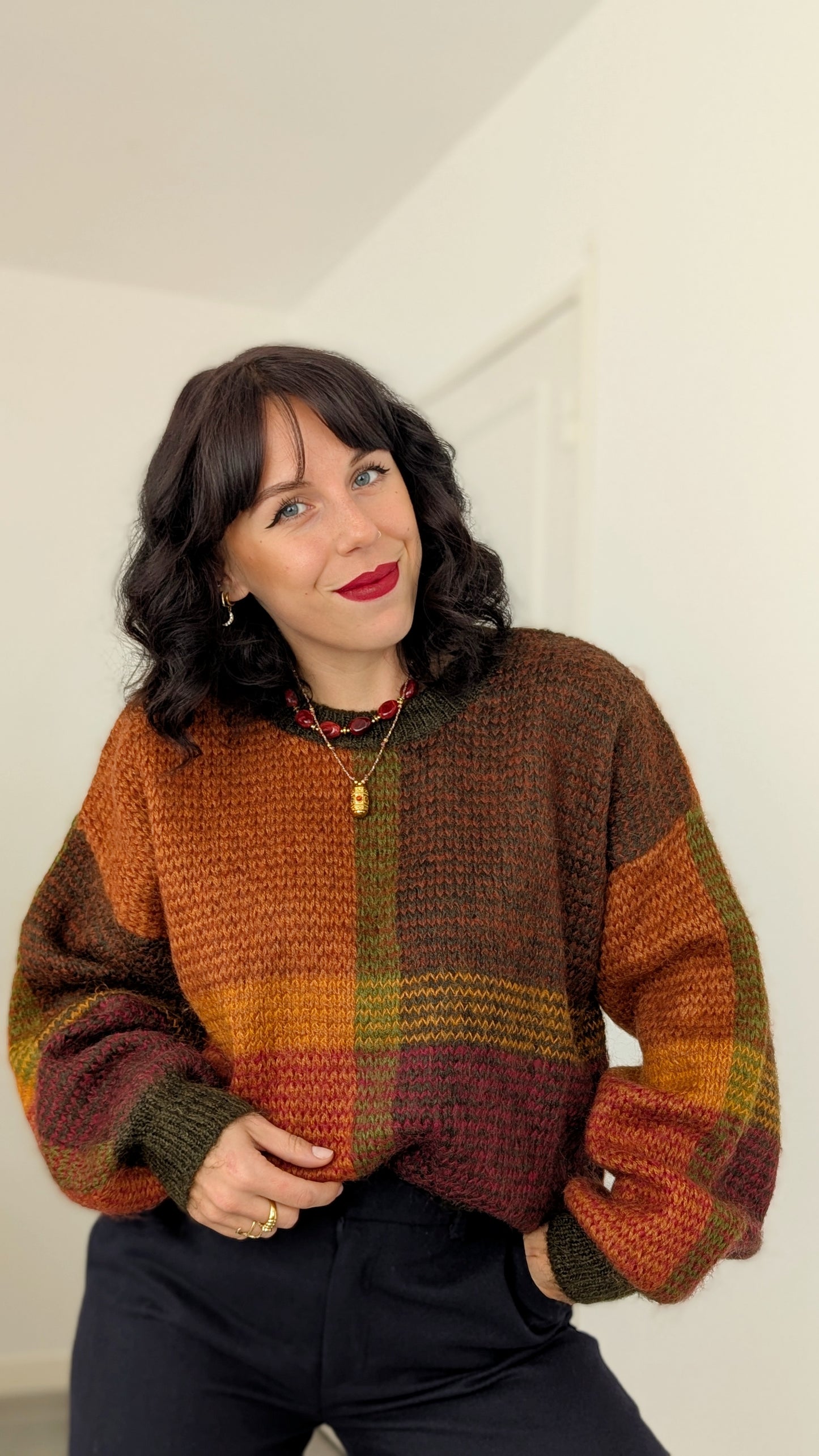 Pull en laine et mohair T42-44