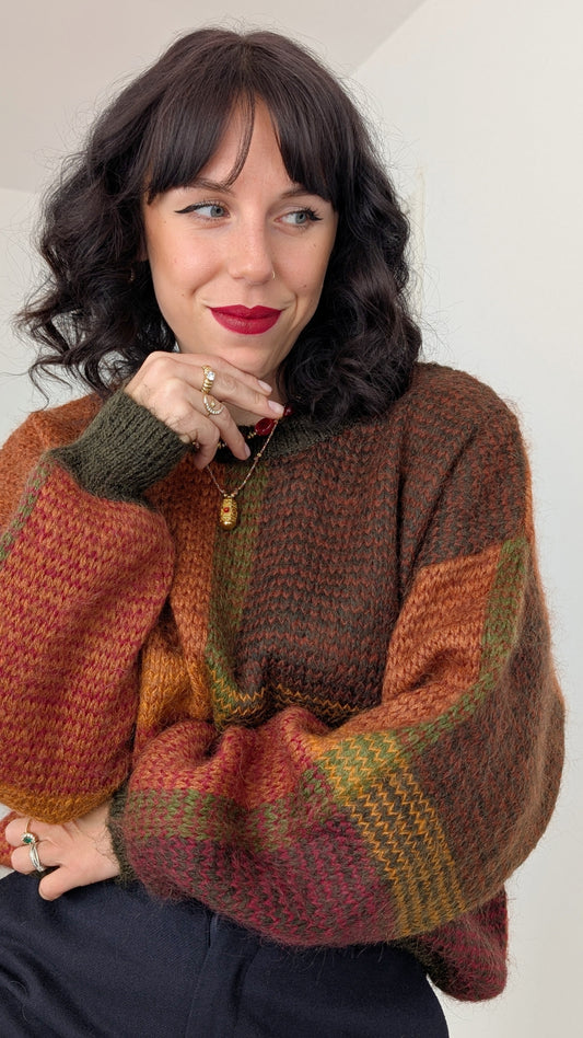 Pull en laine et mohair T42-44