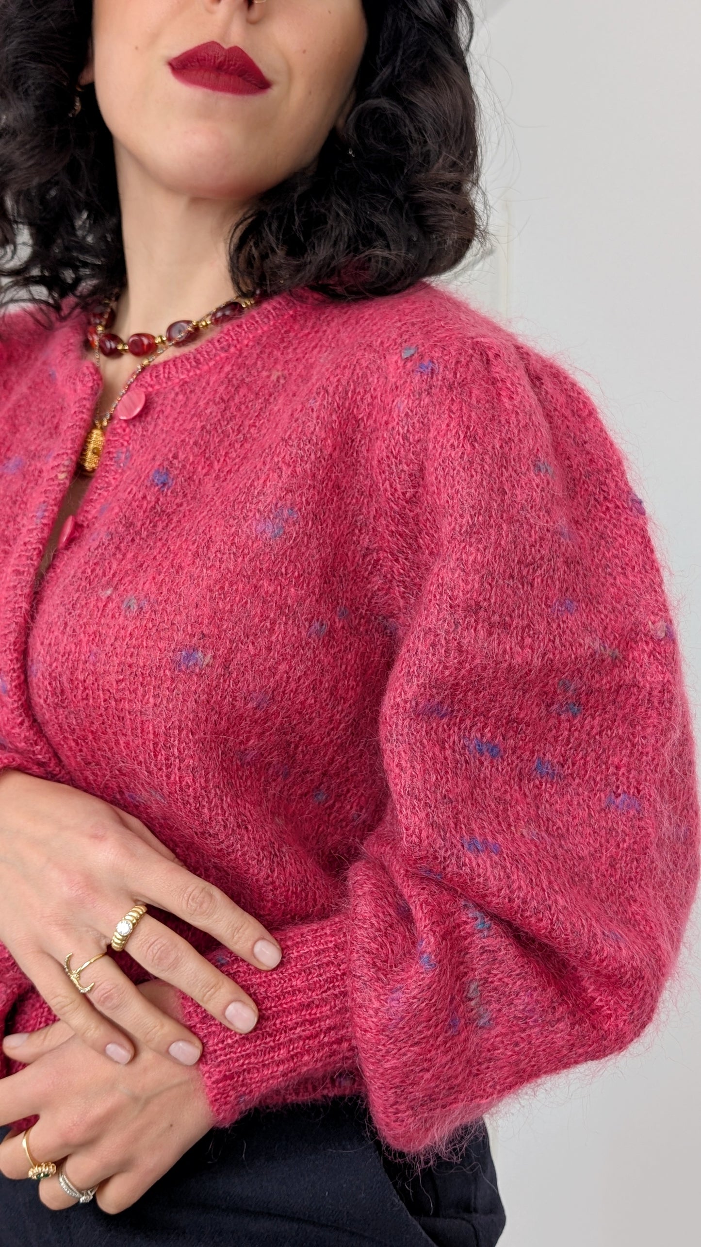 Cardigan 80s laine T40-42