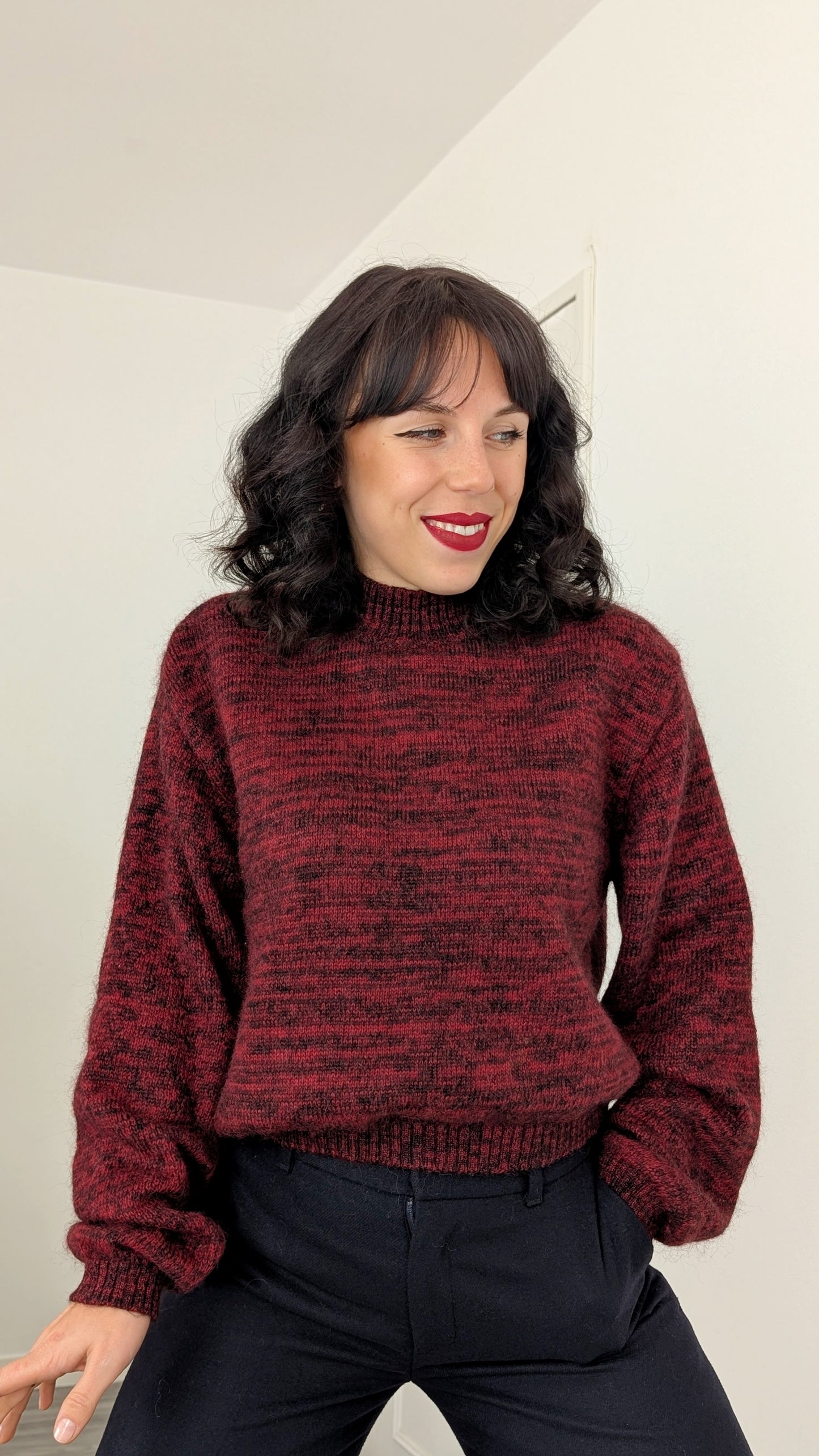 Pull laine douce jusqu'à une T42