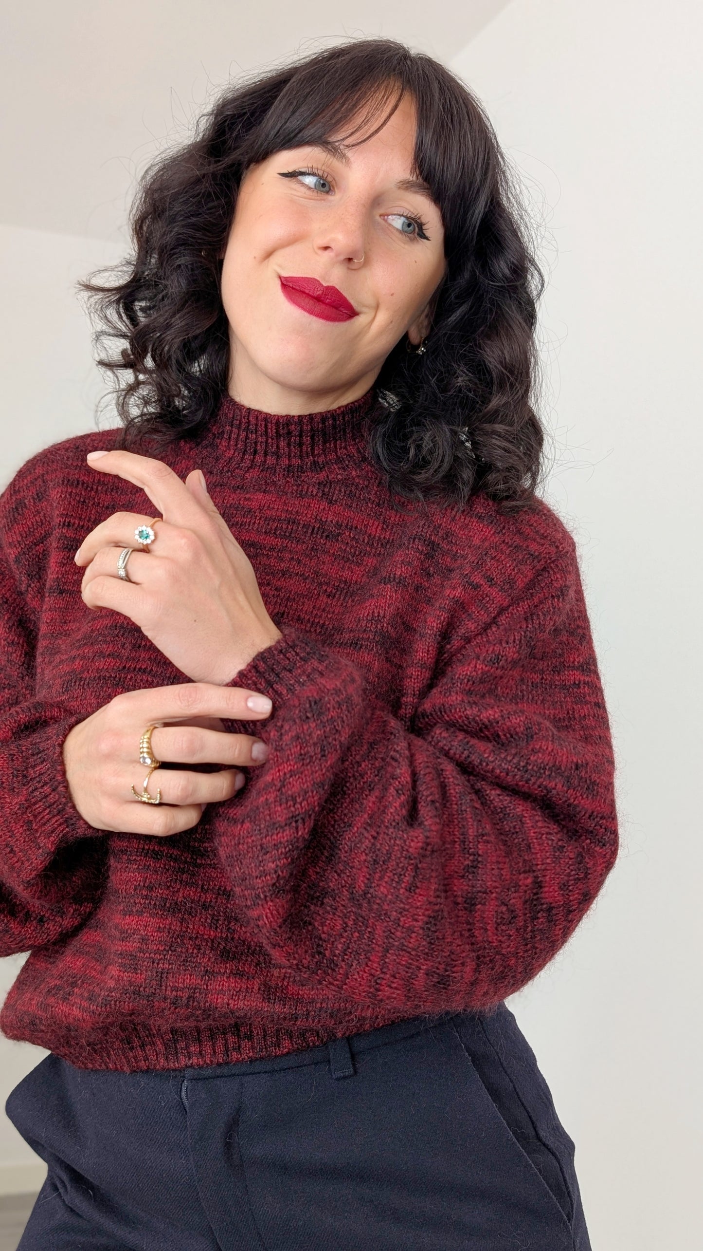 Pull laine douce jusqu'à une T42