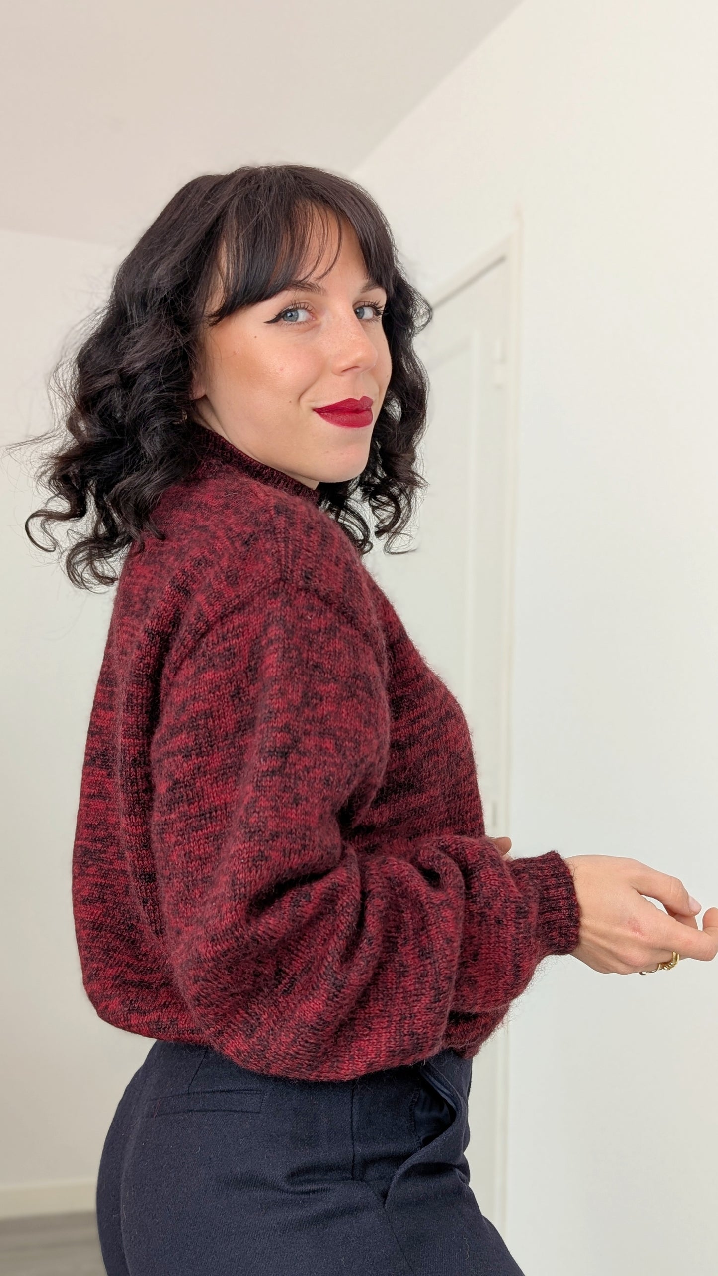 Pull laine douce jusqu'à une T42