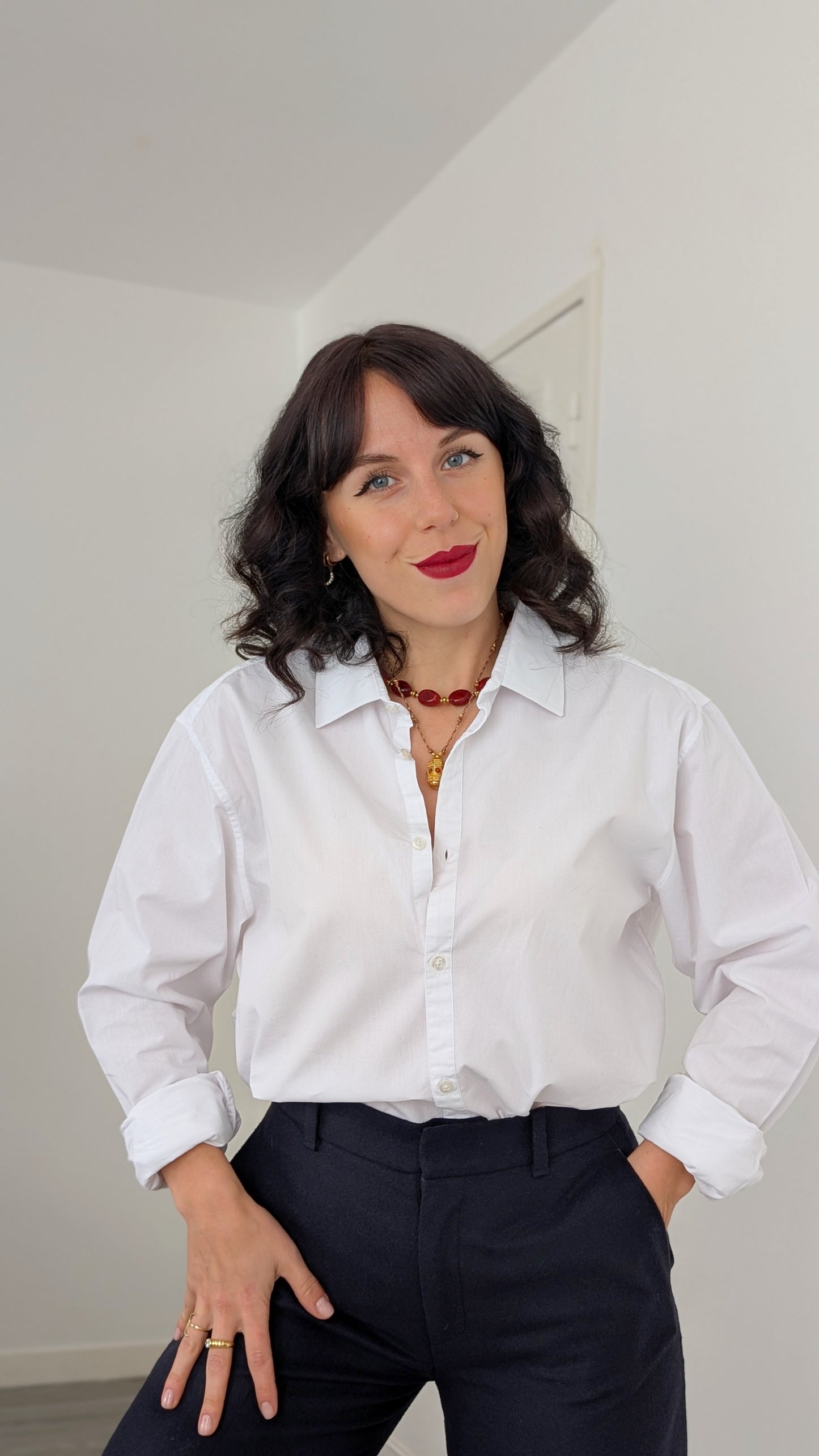 Chemise coton masculine jusqu'à T44-46