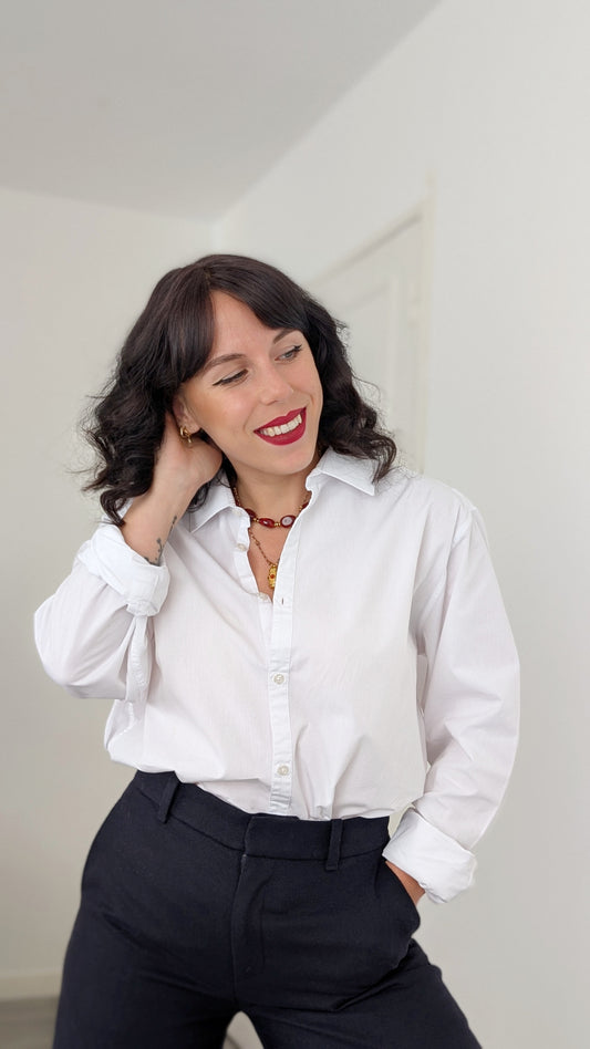 Chemise coton masculine jusqu'à T44-46