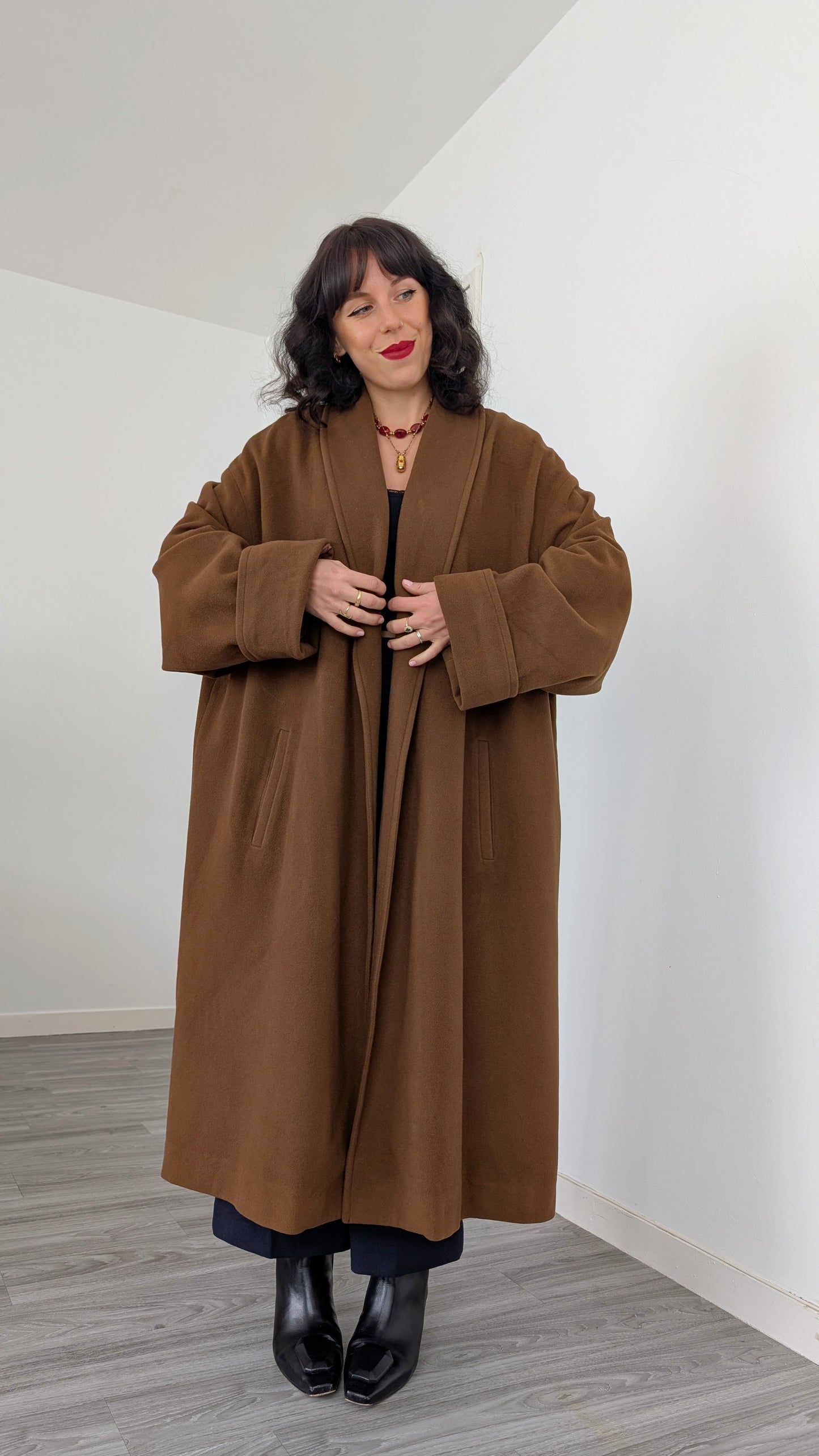 Manteau pure laine taille unique