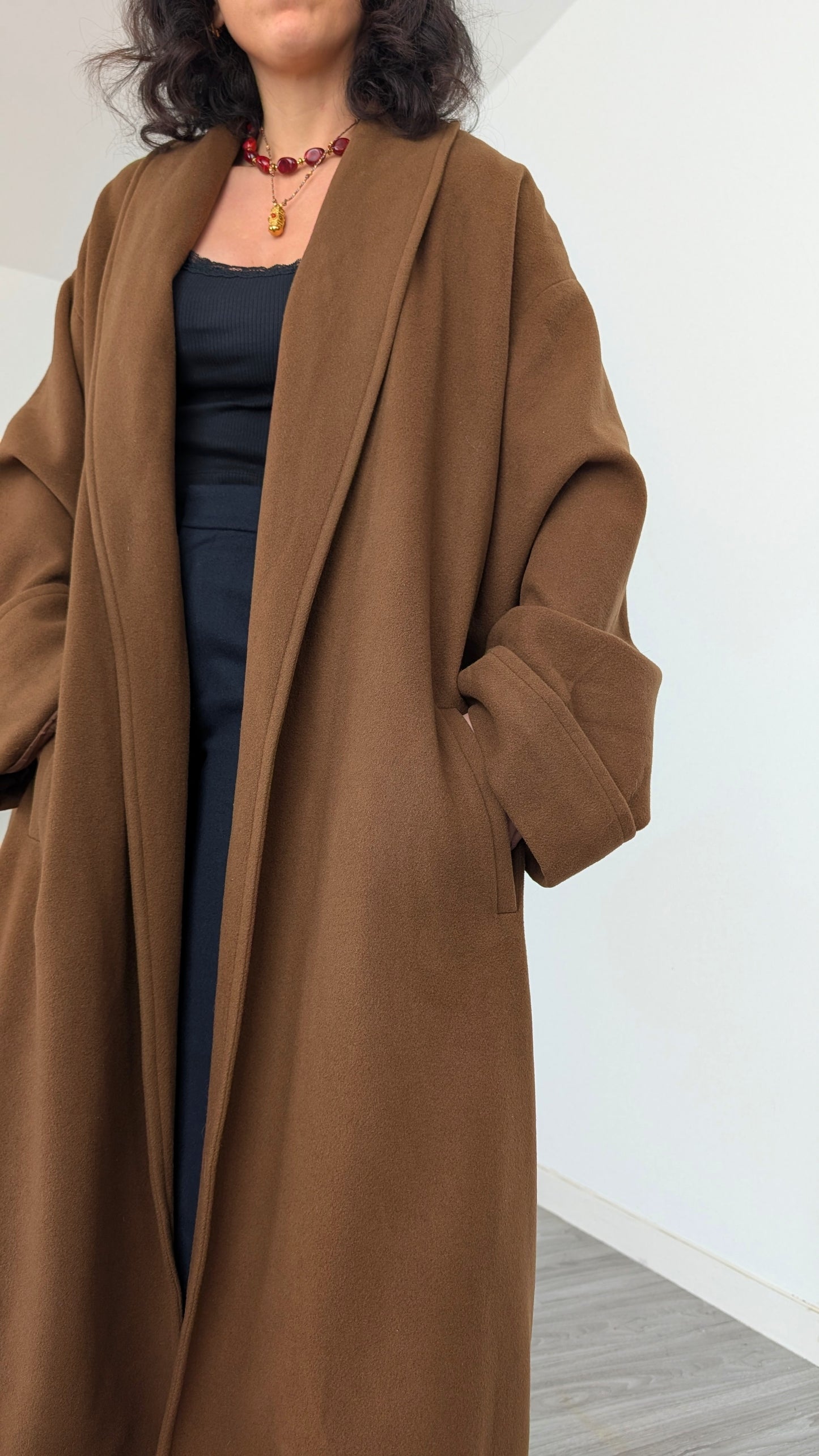 Manteau pure laine taille unique