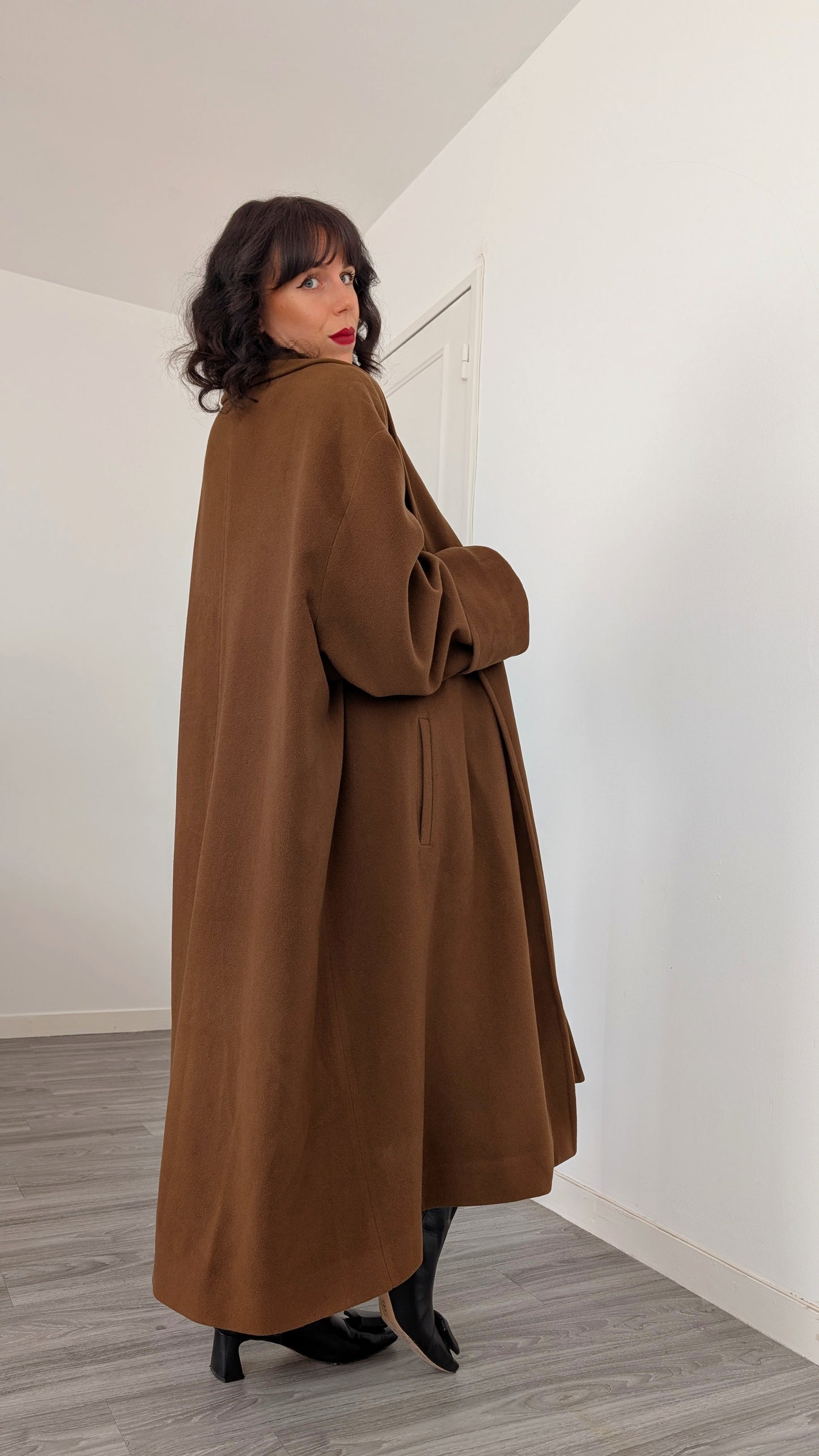 Manteau pure laine taille unique