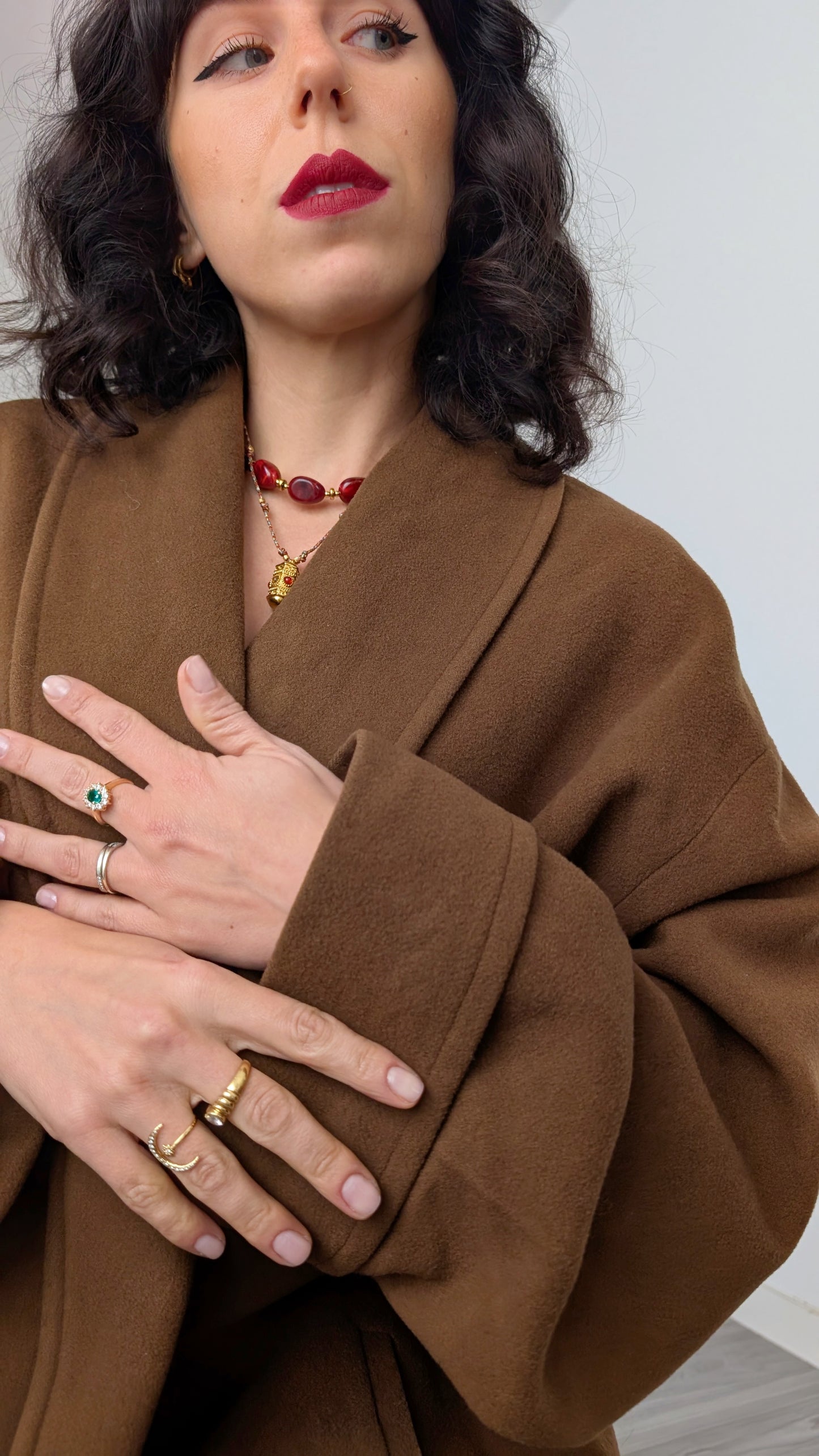 Manteau pure laine taille unique